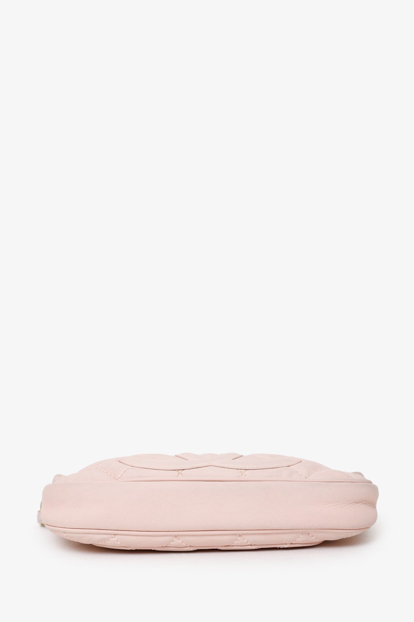 Chanel™ 2004-05 Pink Quilted Leather Tassel Timeless Pochette