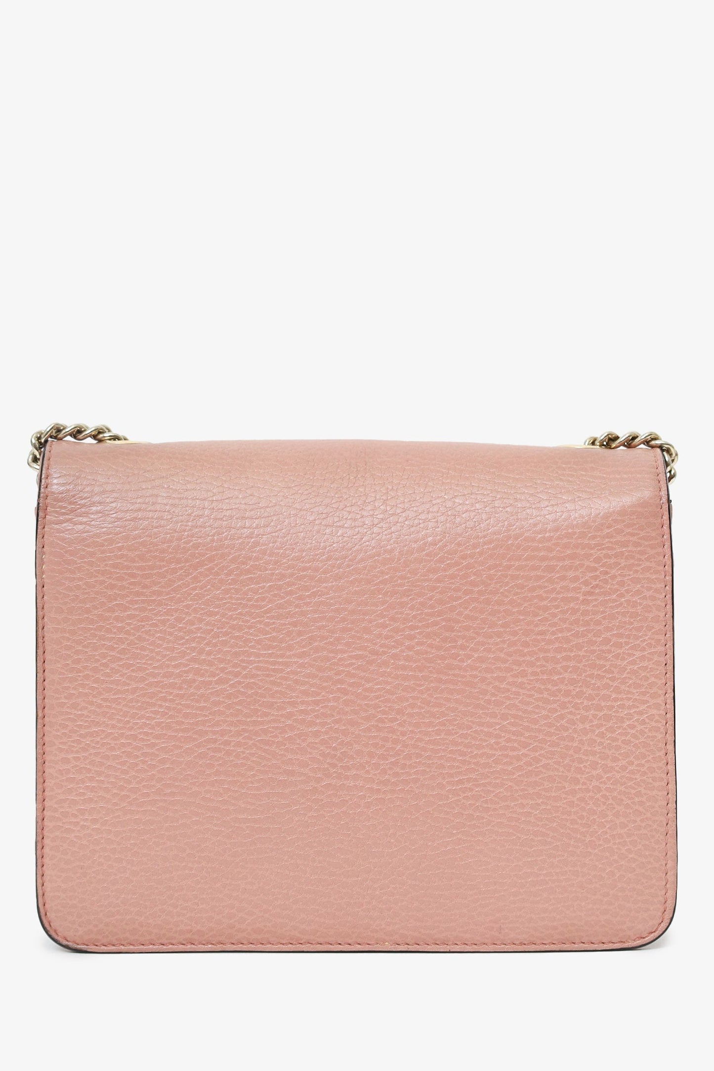 Gucci Pink Leather Interlocking G Small Dollar Bag