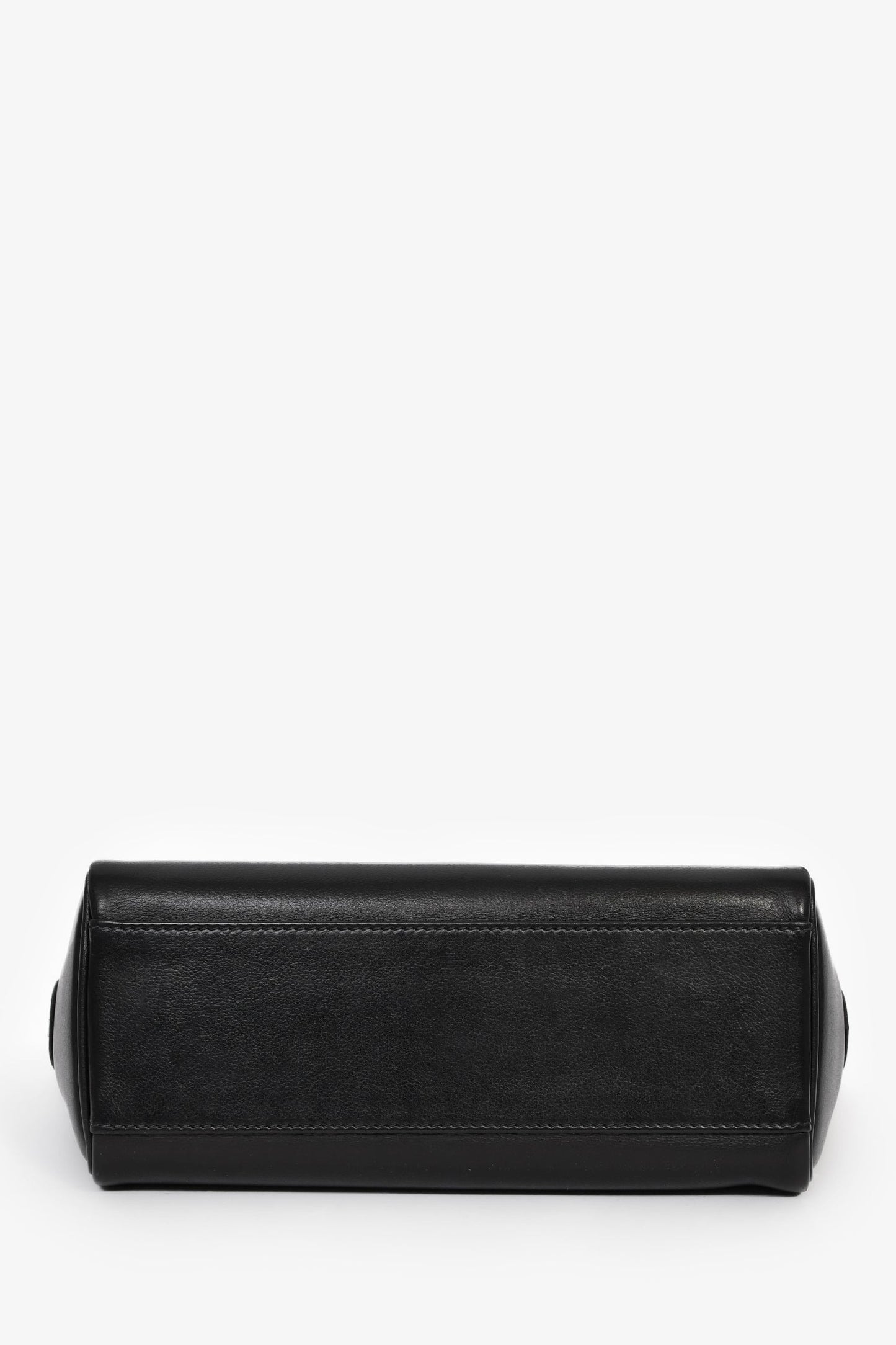 Hermès 2025 Black Leather Kelly PM Messenger Bag