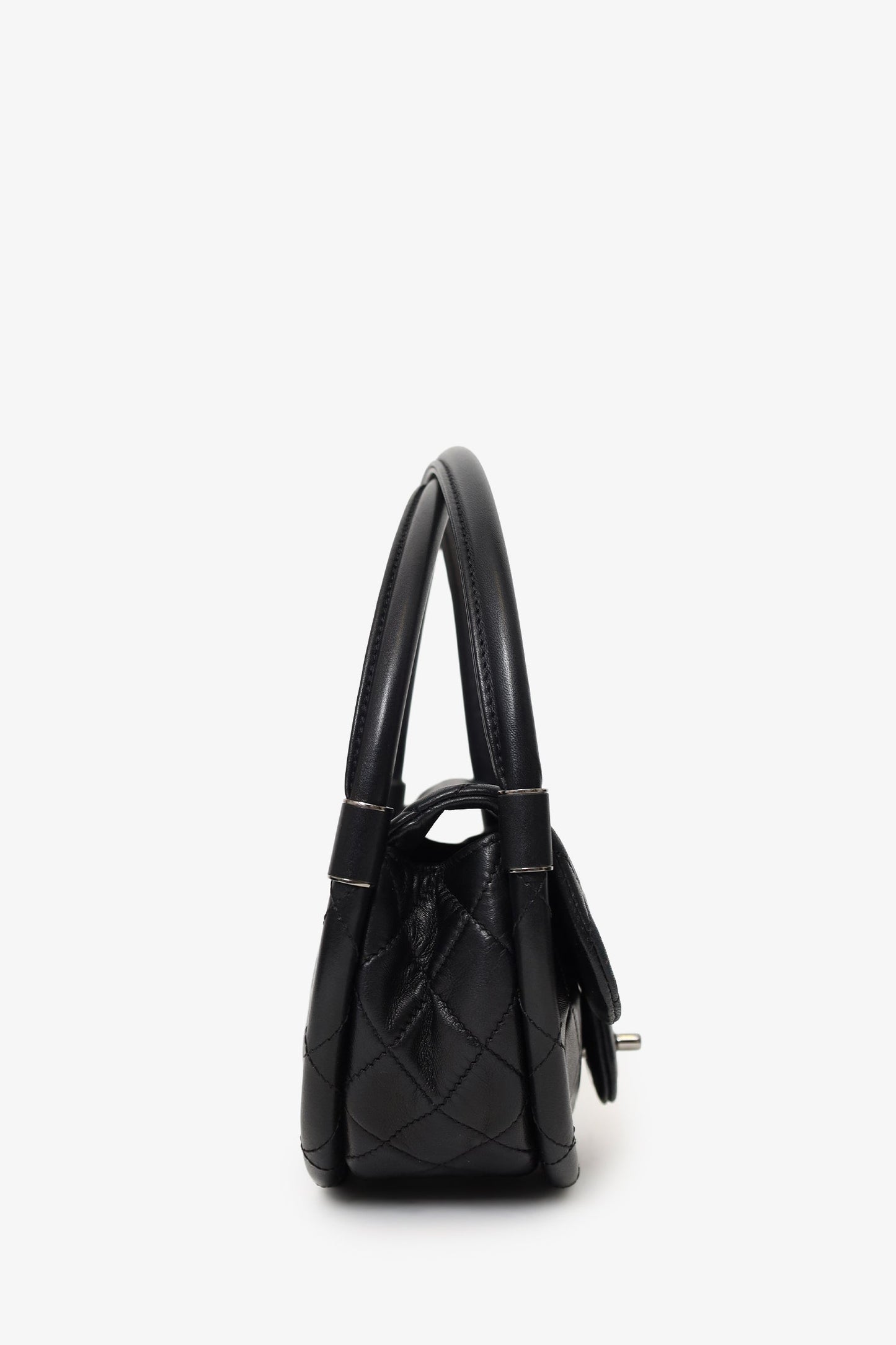 Chanel™ Black Lambskin Hula Hoop 20 Handbag
