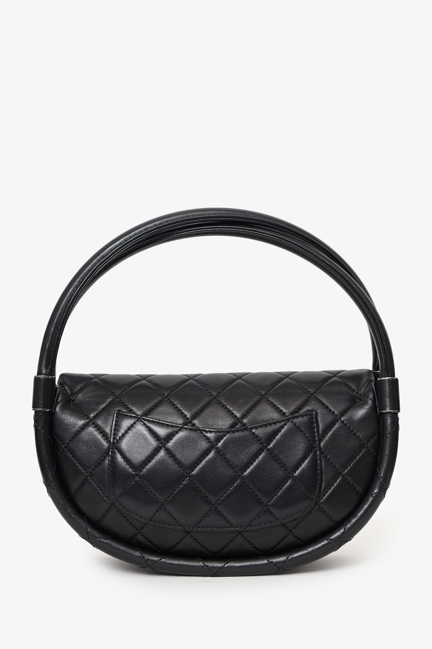 Chanel™ Black Lambskin Hula Hoop 20 Handbag