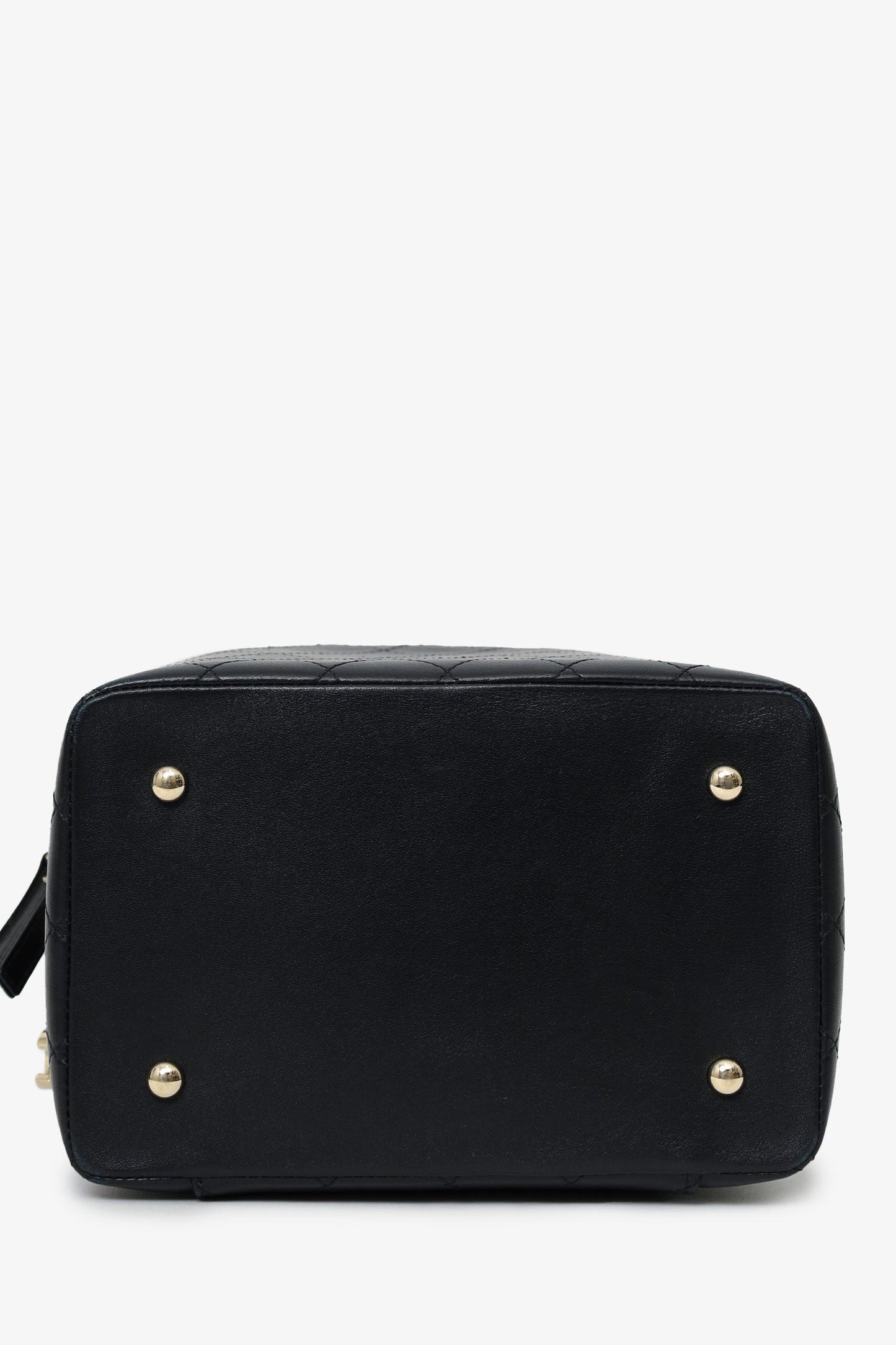 Chanel™ Black Quilted Lambskin Knock On Wood Vanity Case