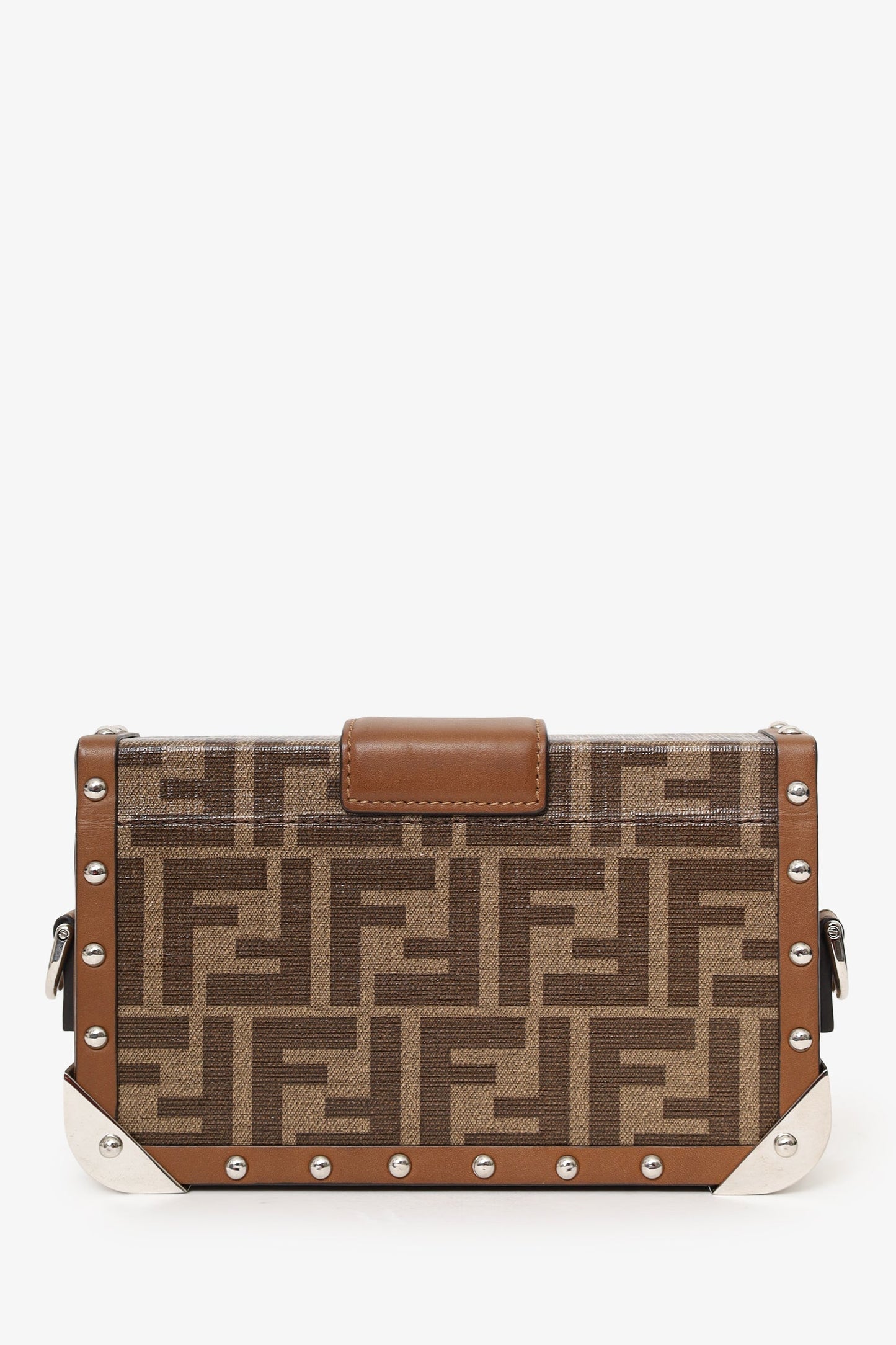 Fendi 2020 Brown FF 1974 Baguette Trunk Bag