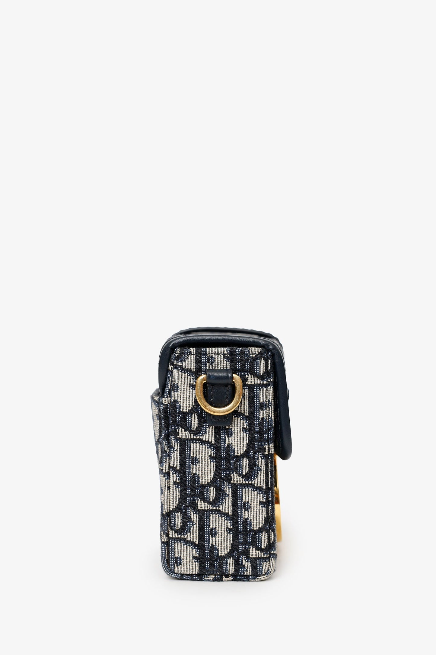 Christian Dior Navy Oblique Montaigne 30 Box Bag