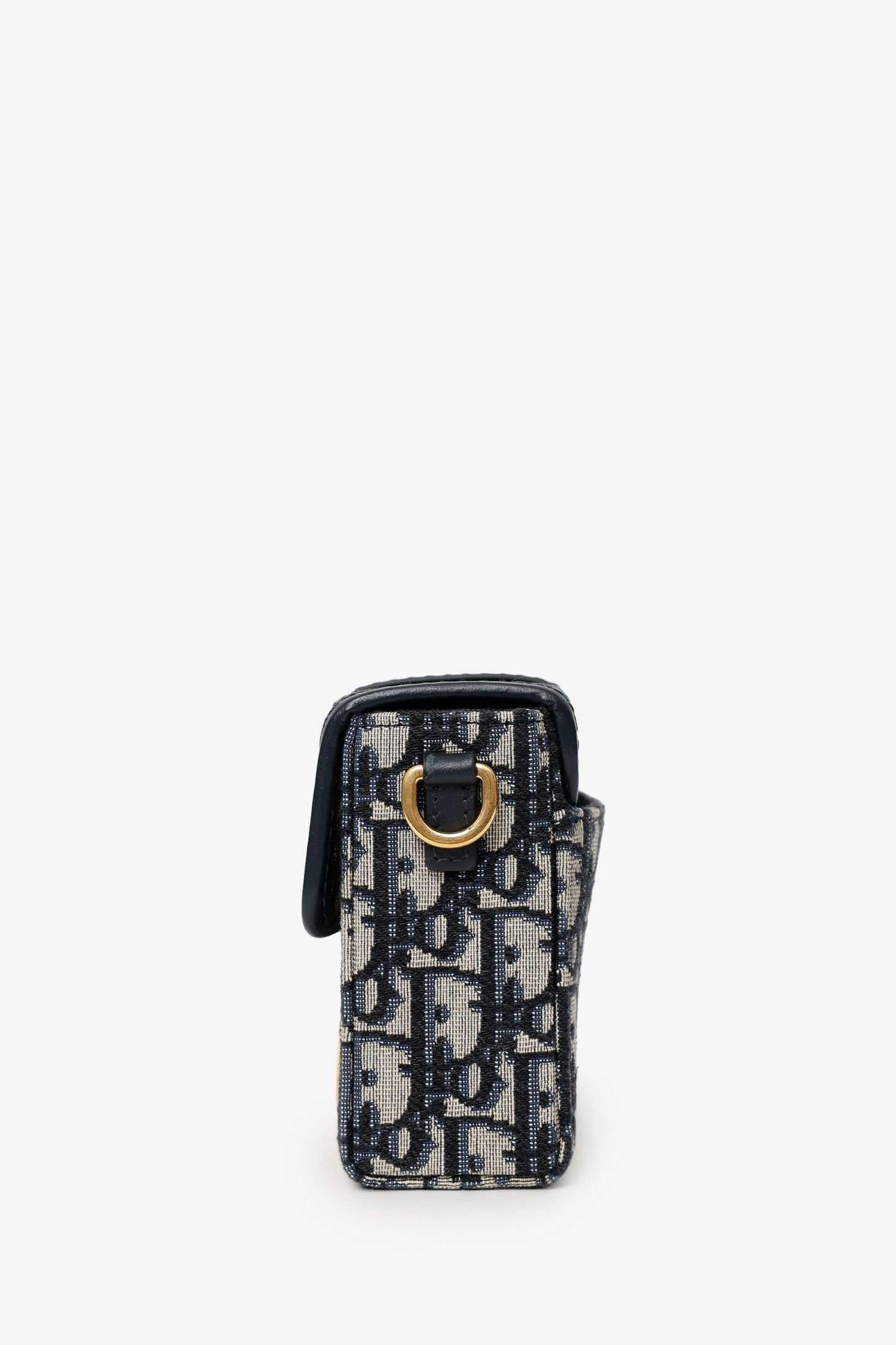 Christian Dior Navy Oblique Montaigne 30 Box Bag