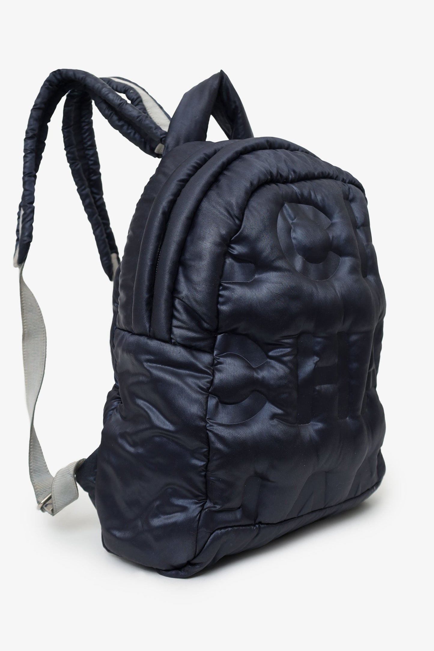 Chanel™ Navy Nylon Doudoune Backpack