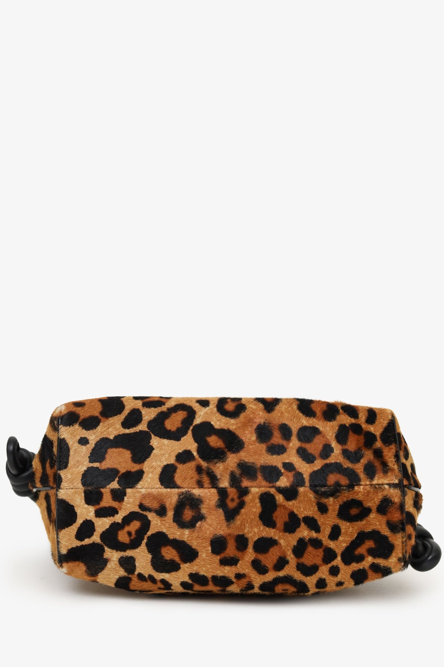 Loewe Leopard Pony Hair Flamenco Knot Bag