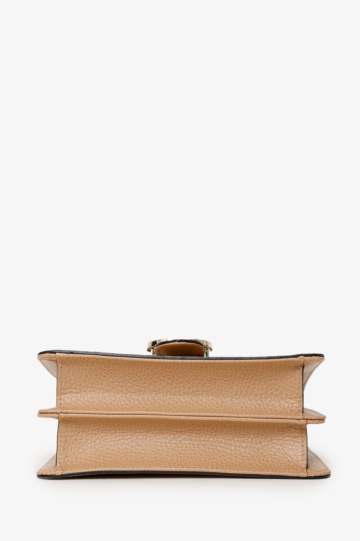 Gucci Beige Leather Interlocking G Small Dollar Crossbody Bag