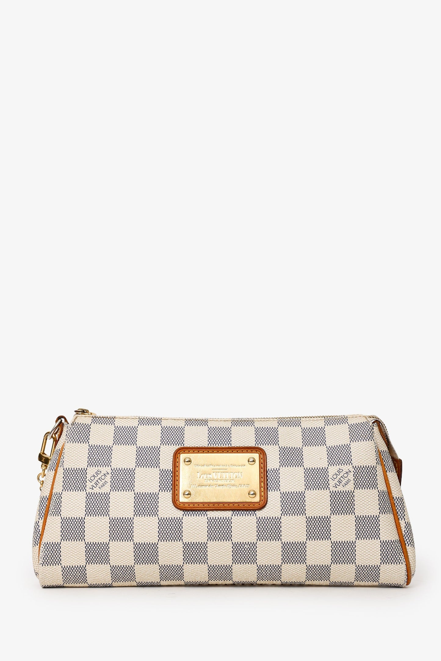 Louis Vuitton 2012 Damier Azur Pochette Eva Chain Shoulder Bag With Strap