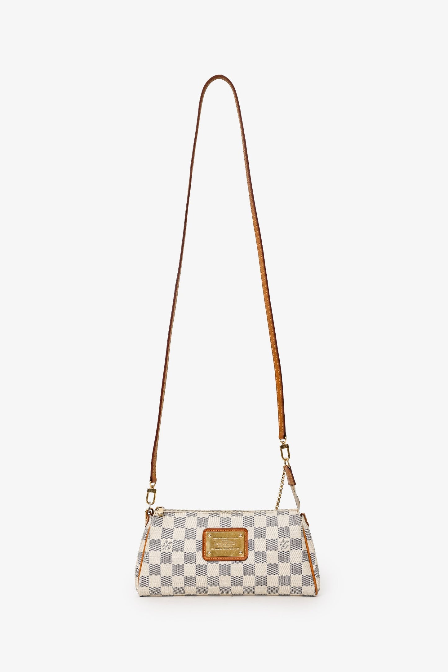 Louis Vuitton 2012 Damier Azur Pochette Eva Chain Shoulder Bag With Strap