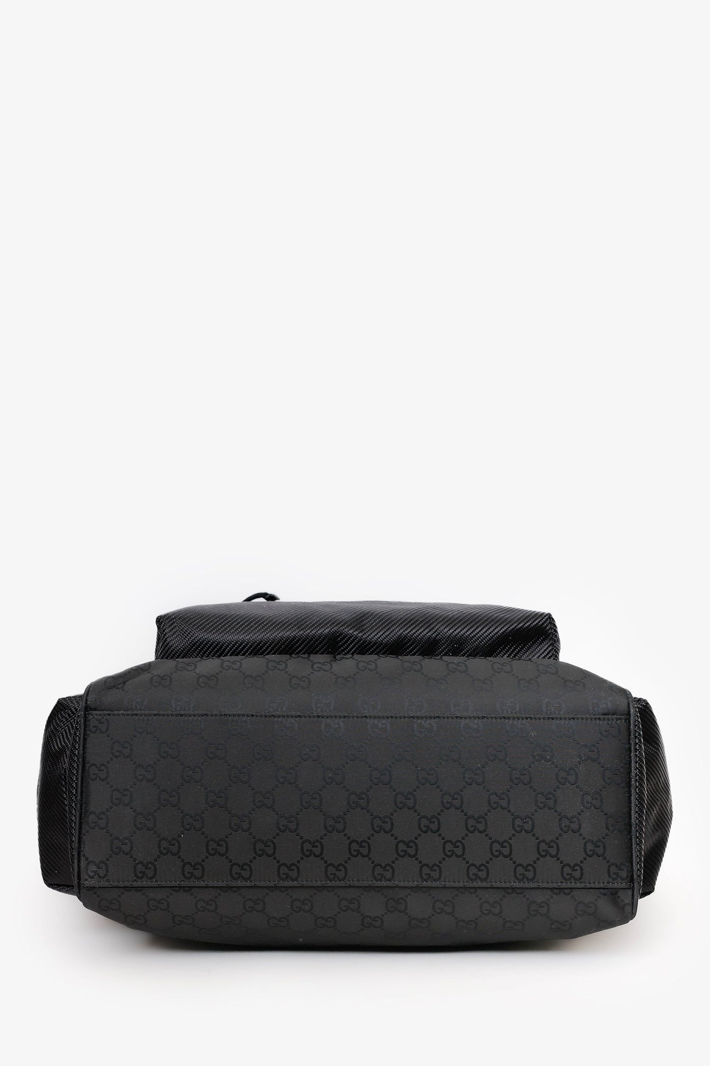 Gucci Black GG Nylon Nexus Large Tote Bag With Strap