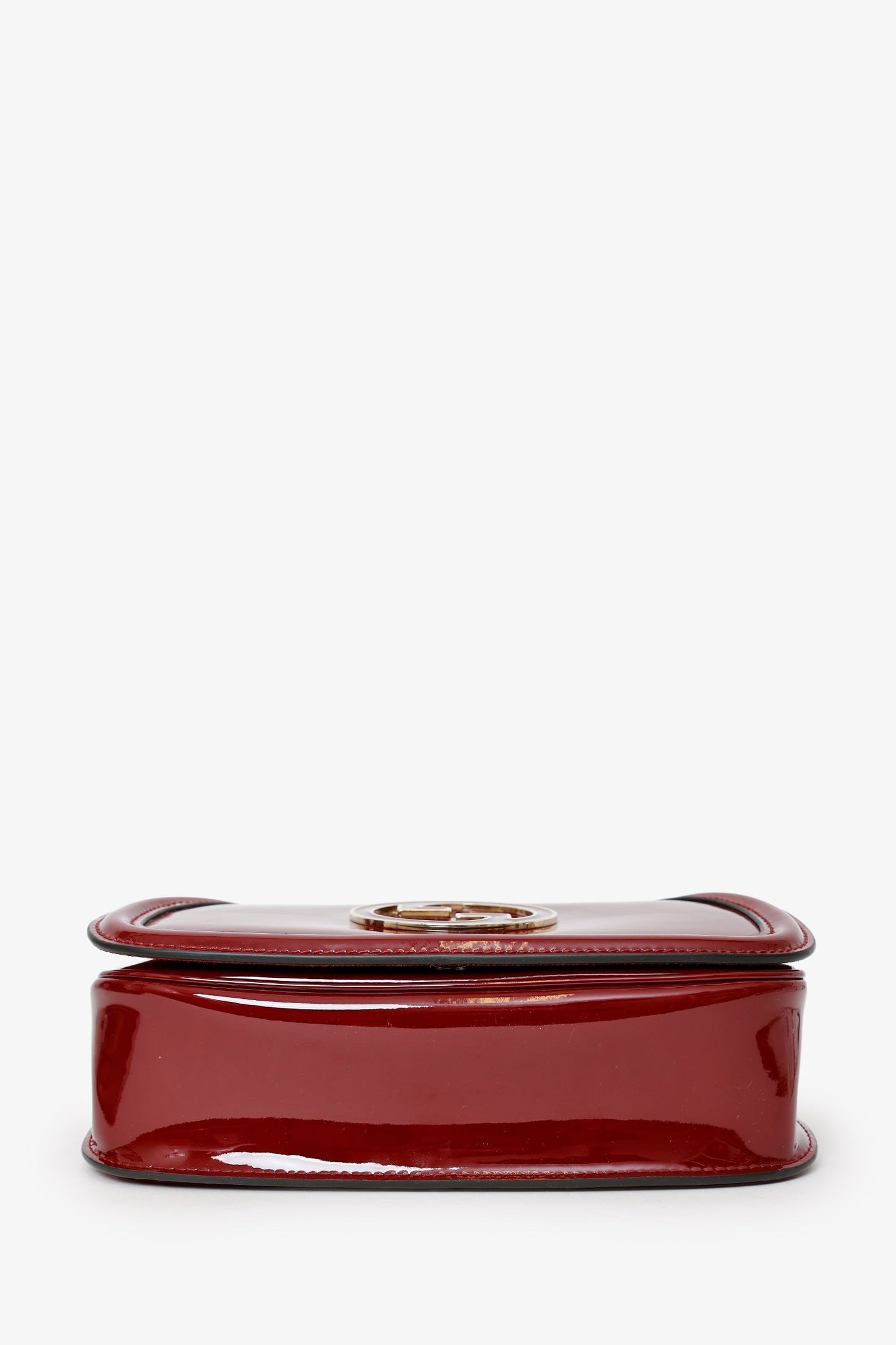 Gucci Burgundy Patent Medium Blondie Chain Bag