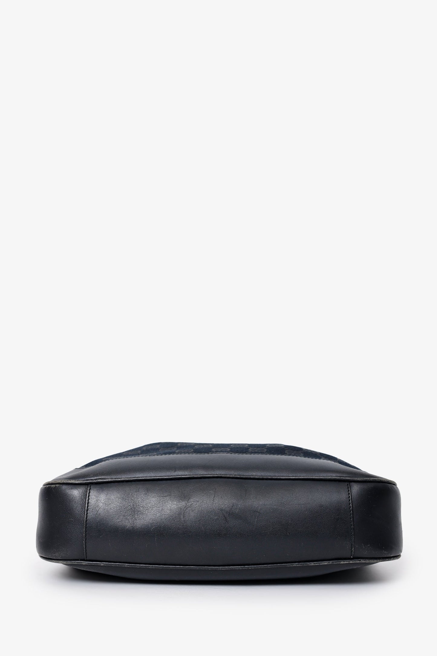 Gucci Vintage Black 'Jacquard' Monogram Bag with Shoulder Strap