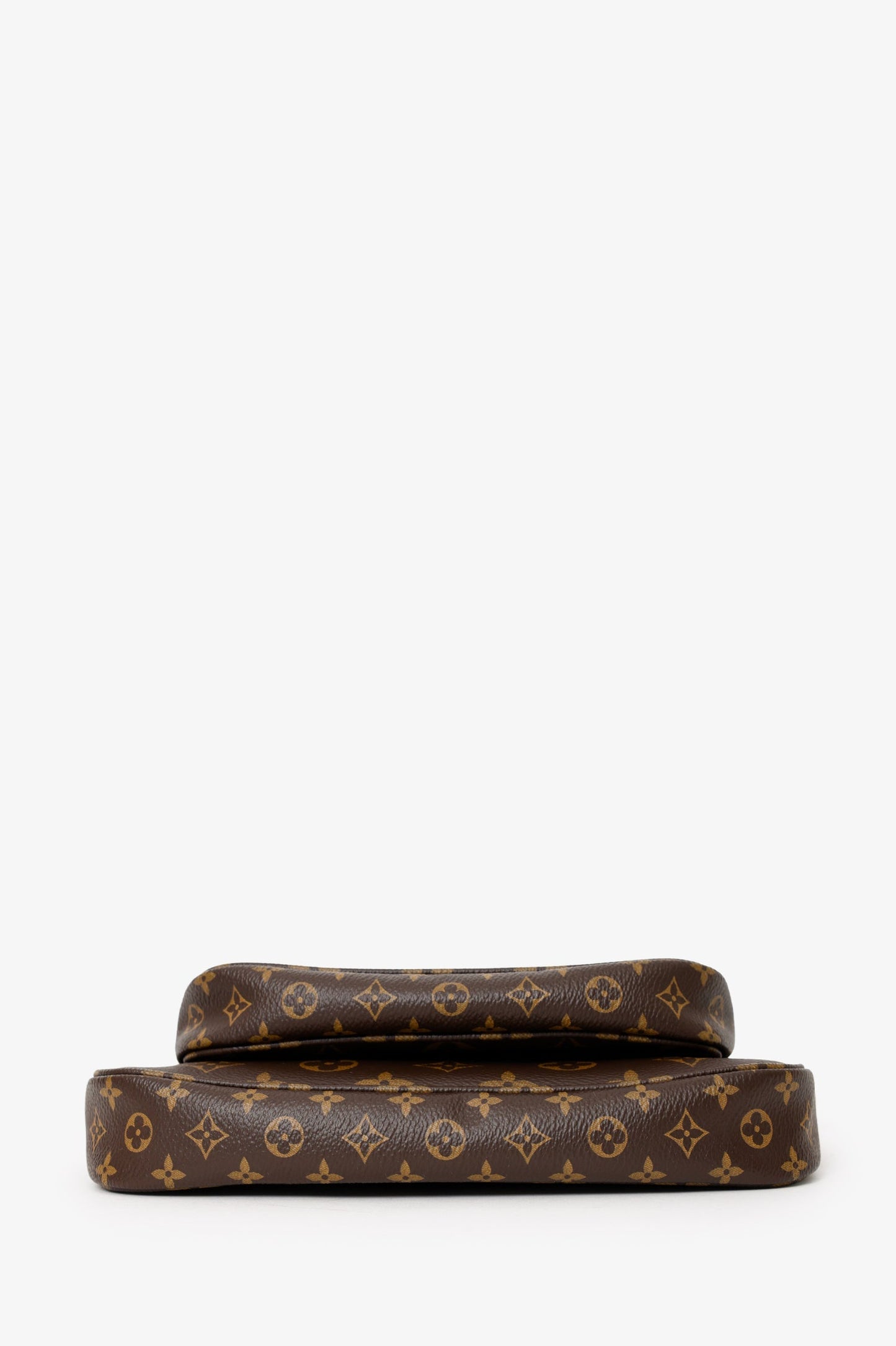Louis Vuitton 2019 Monogram Multi Pochette Accessoires With Green Canvas Strap