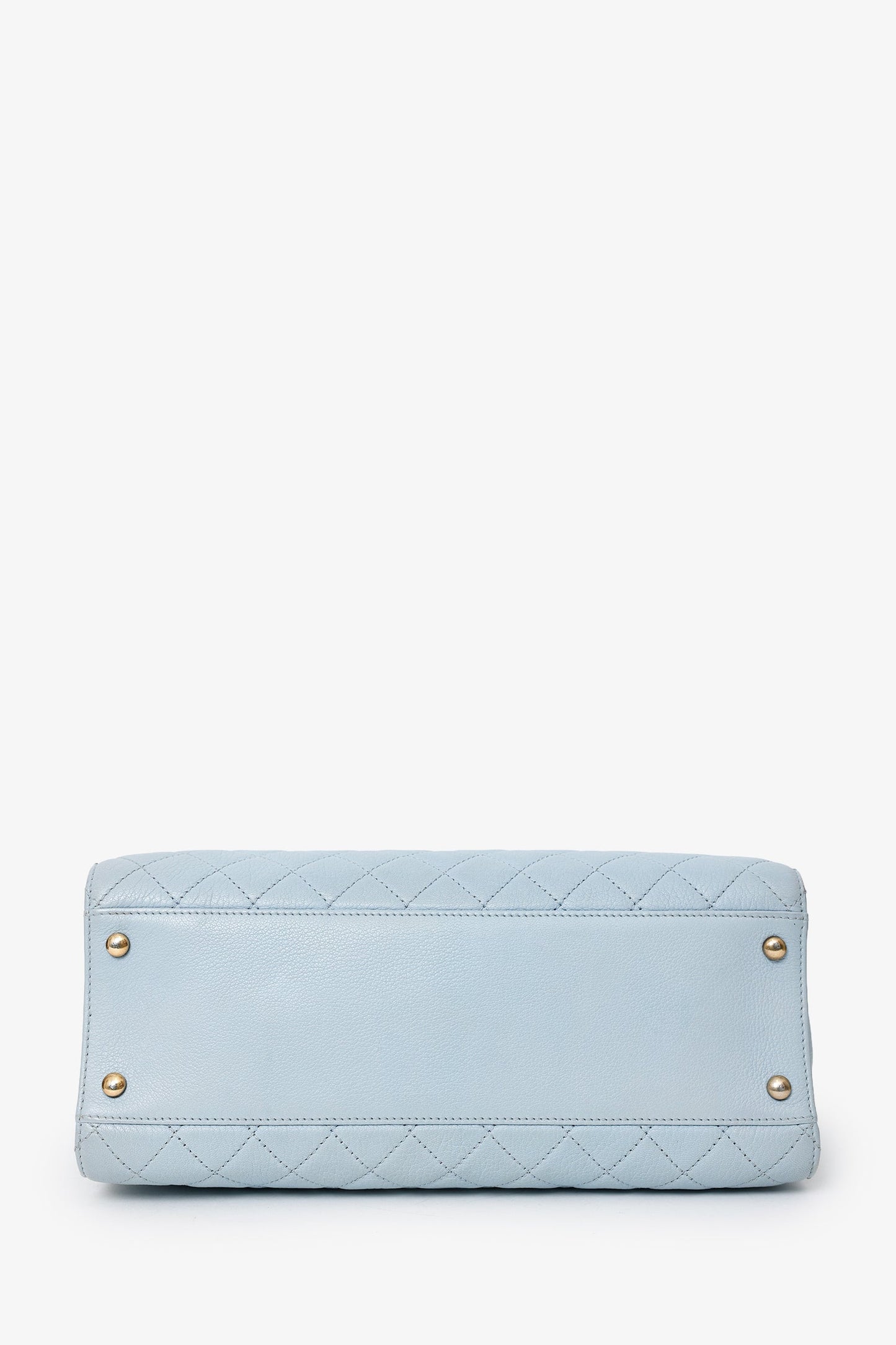 Chanel™ 2012-13 Blue Quilted Leather Rita Dome Tote