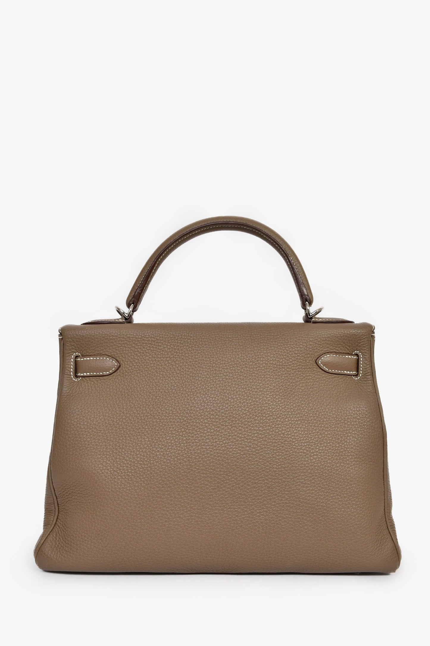 Hermes 2014 Etoupe Clemence Kelly 32 PHW with Strap