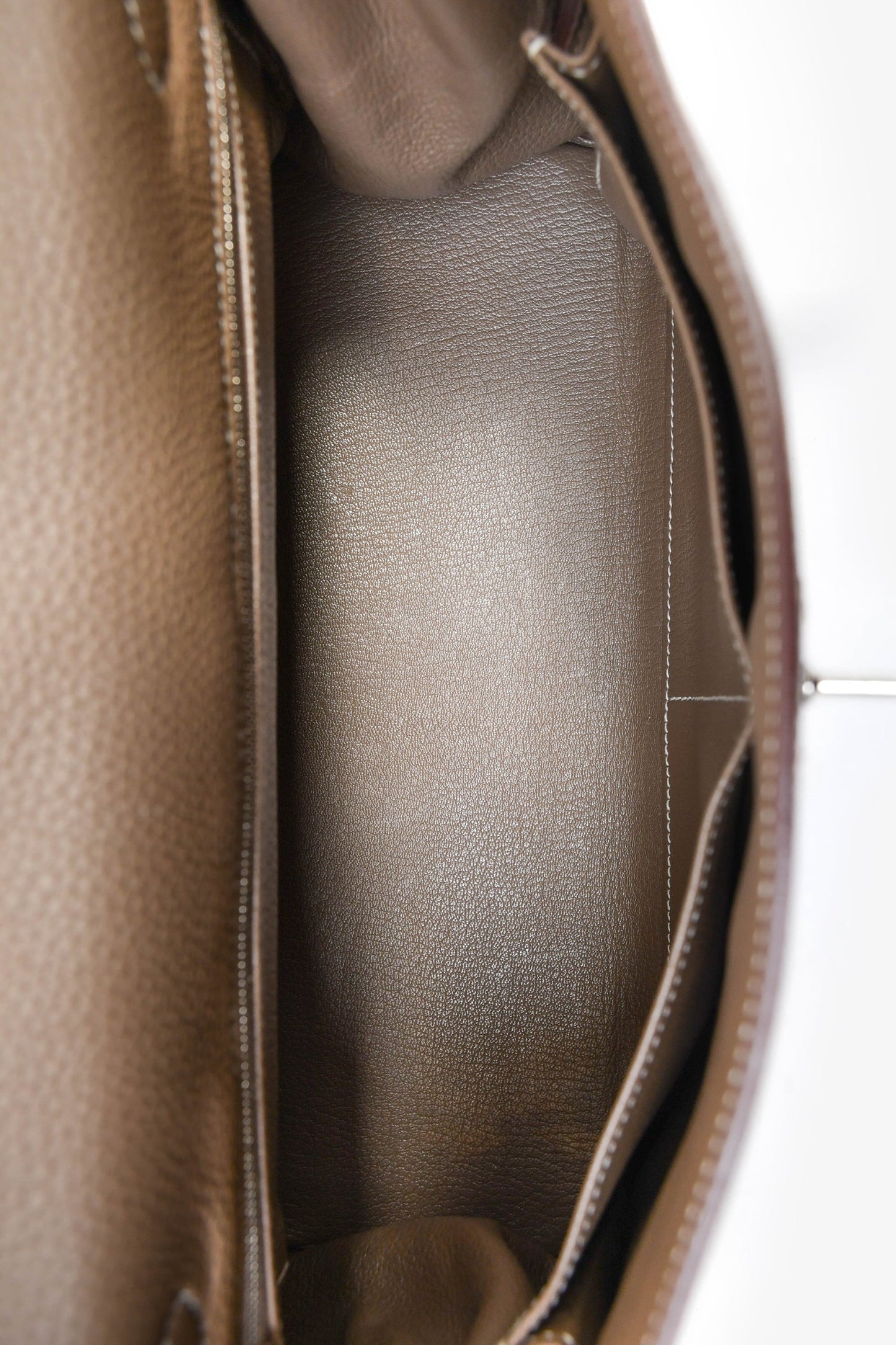 Hermes 2014 Etoupe Clemence Kelly 32 PHW with Strap