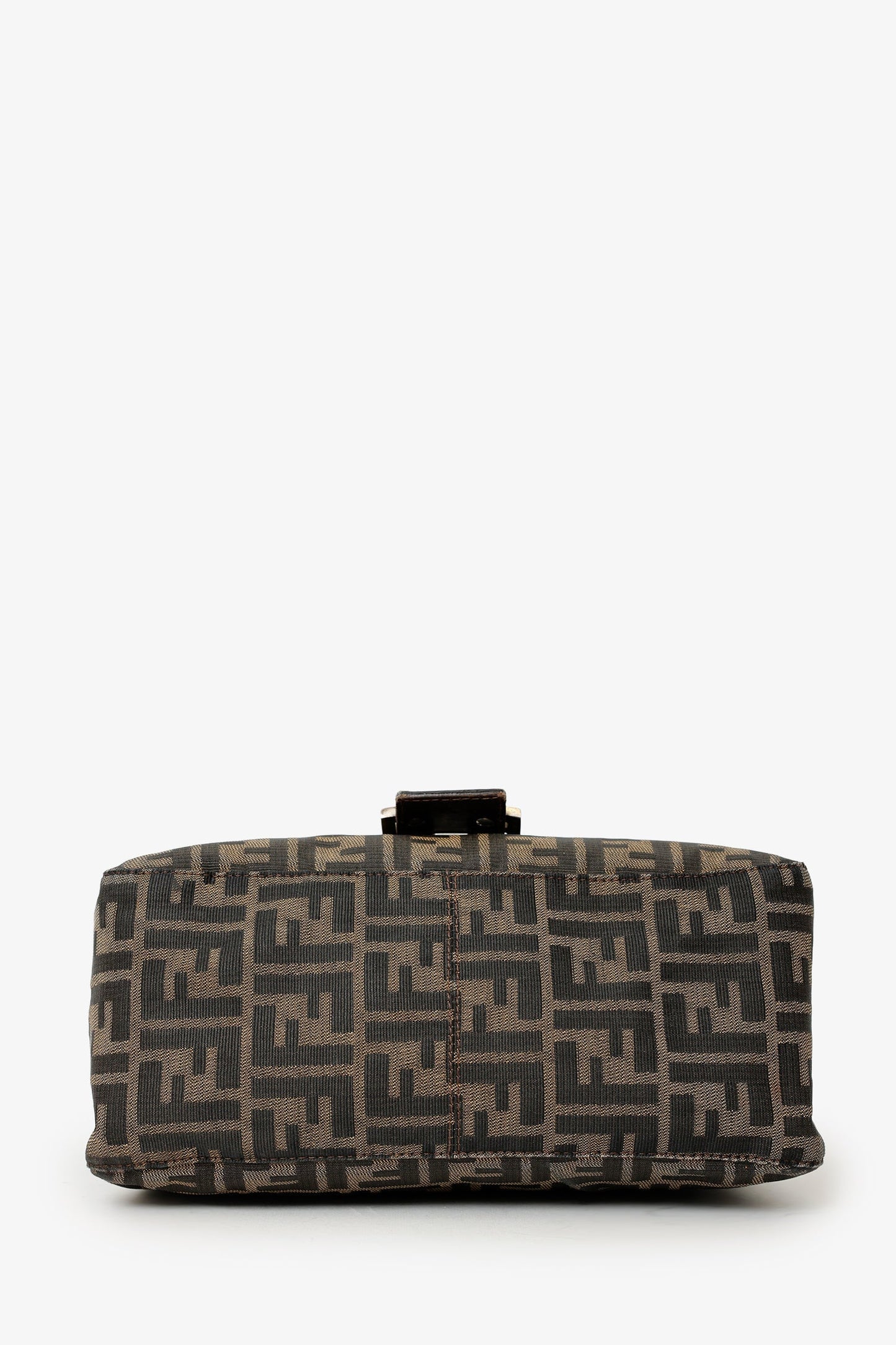Fendi Brown FF Zucca Canvas Mama Baugette Shoulder Bag