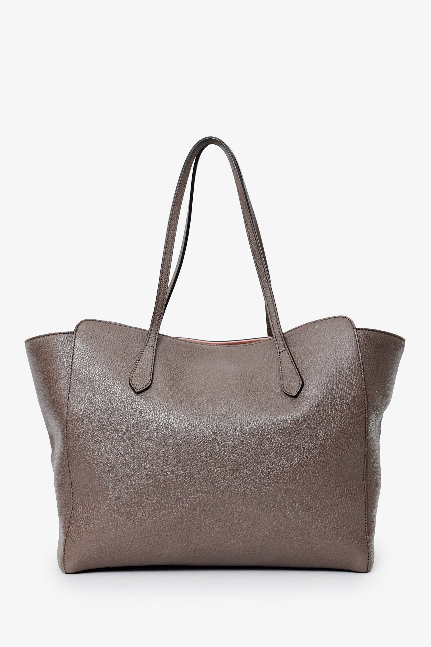 Gucci Grey Leather Medium 'Swing Tote'