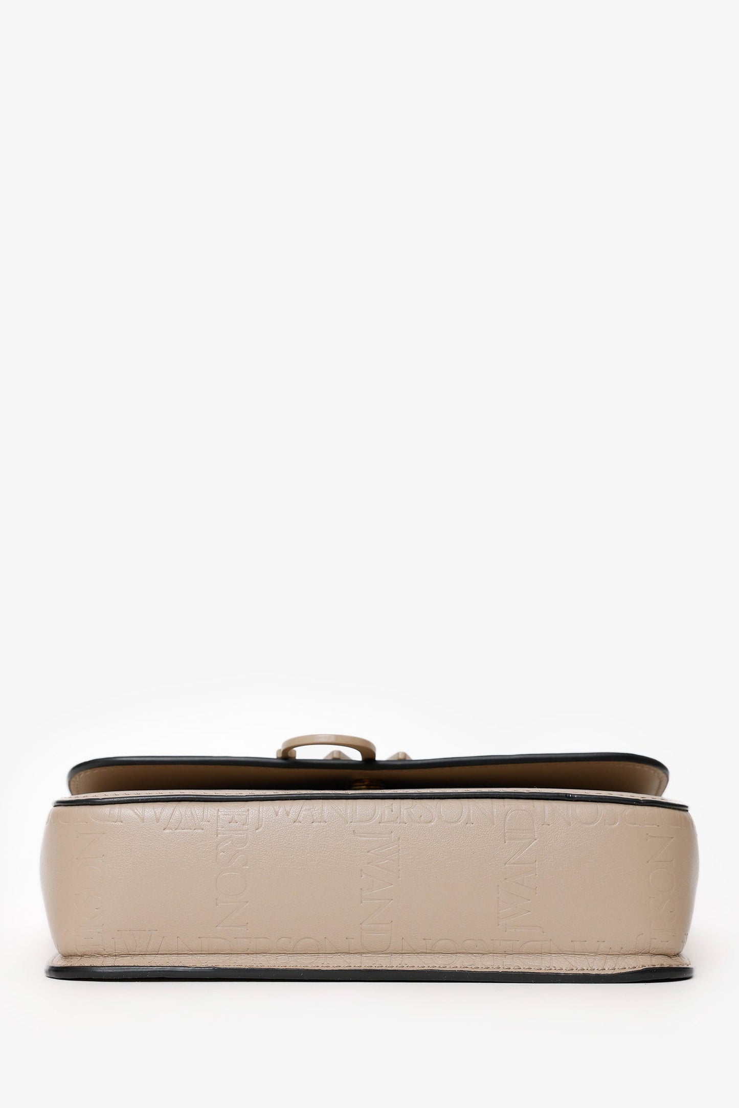 JW Anderson Taupe Leather Midi 'Anchor' Shoulder Bag