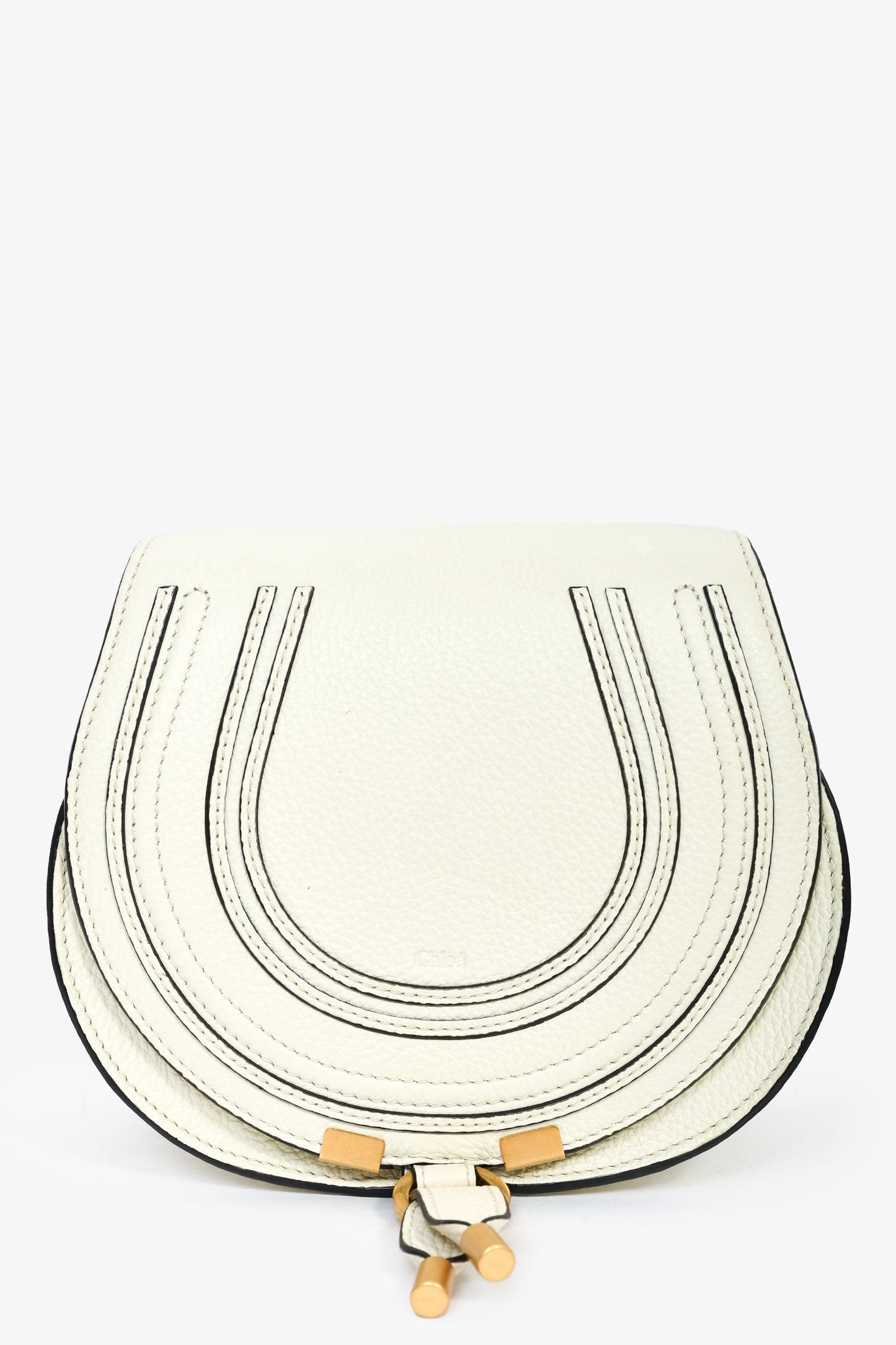 Chloe Ivory Leather 'Marcie' Small Crossbody Bag