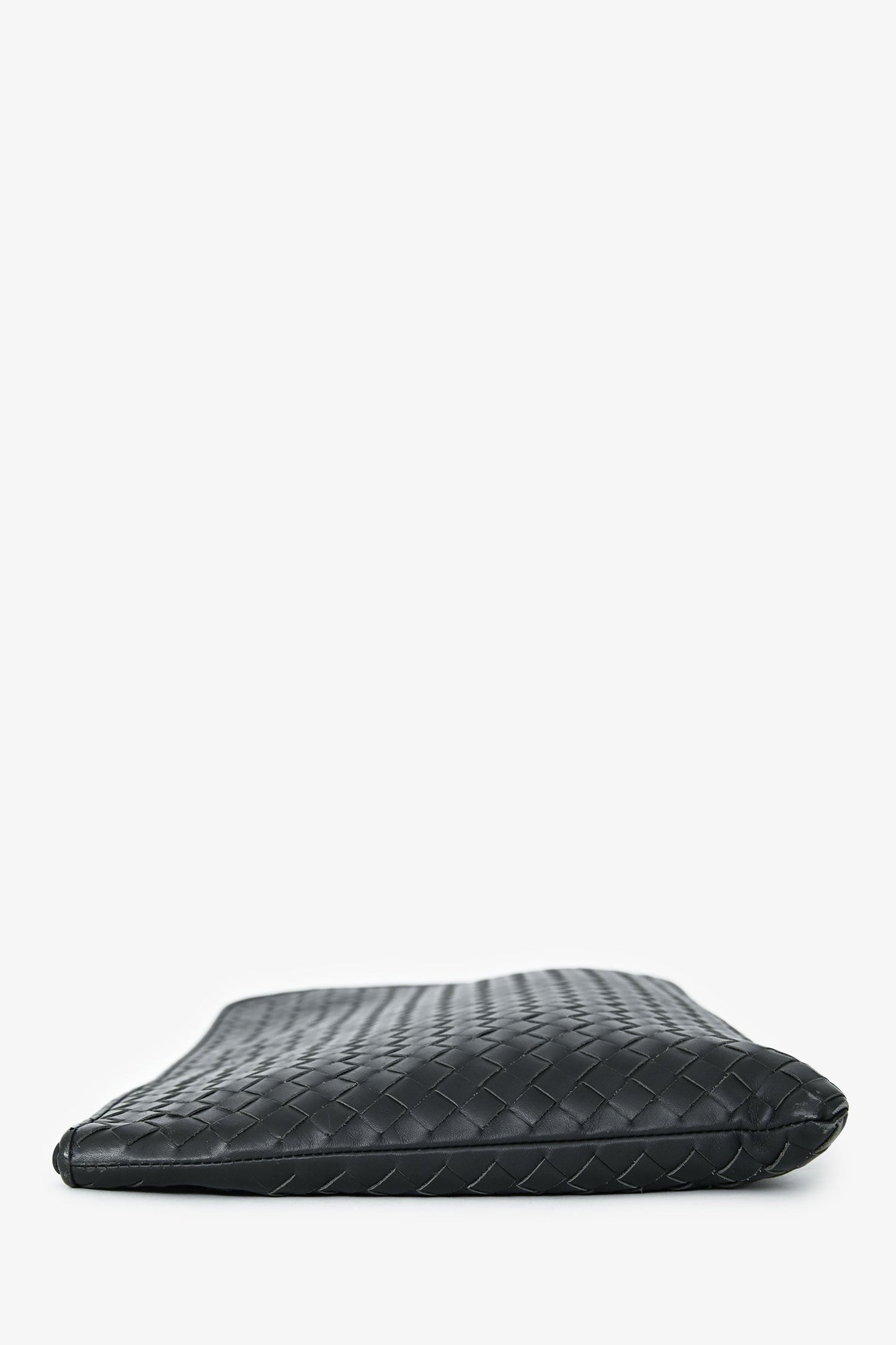 Bottega Veneta Grey Intrecciato Leather Laptop Case