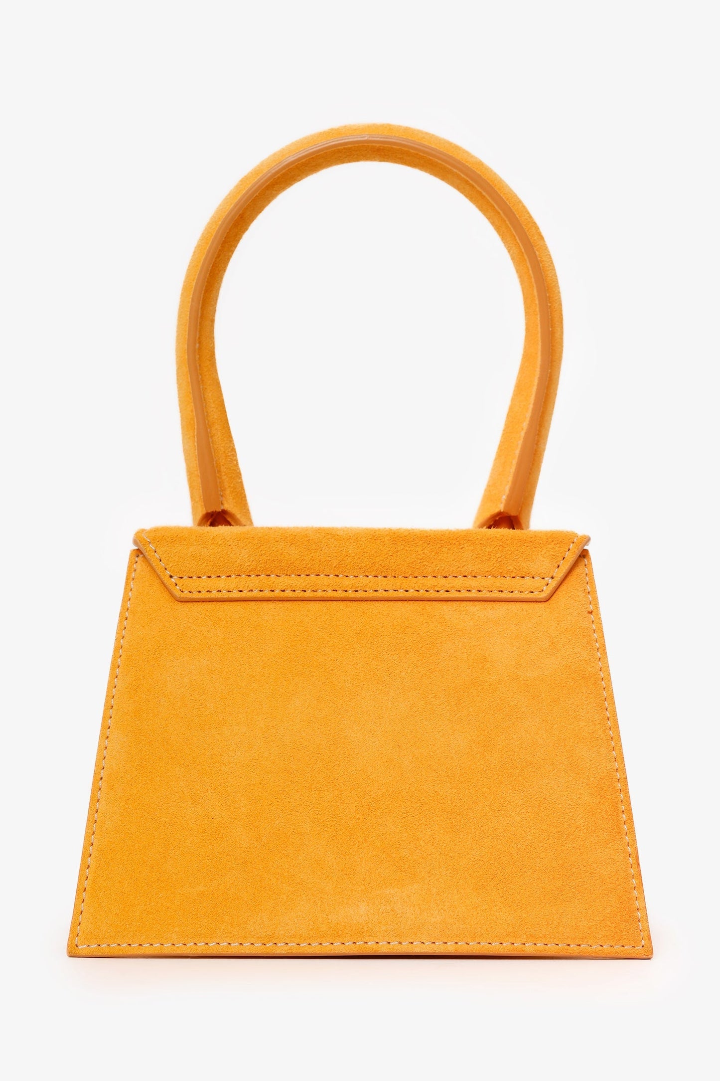 Jacquemus Yellow Suede 'Le Grand Chiquito' Shoulder Bag With Strap
