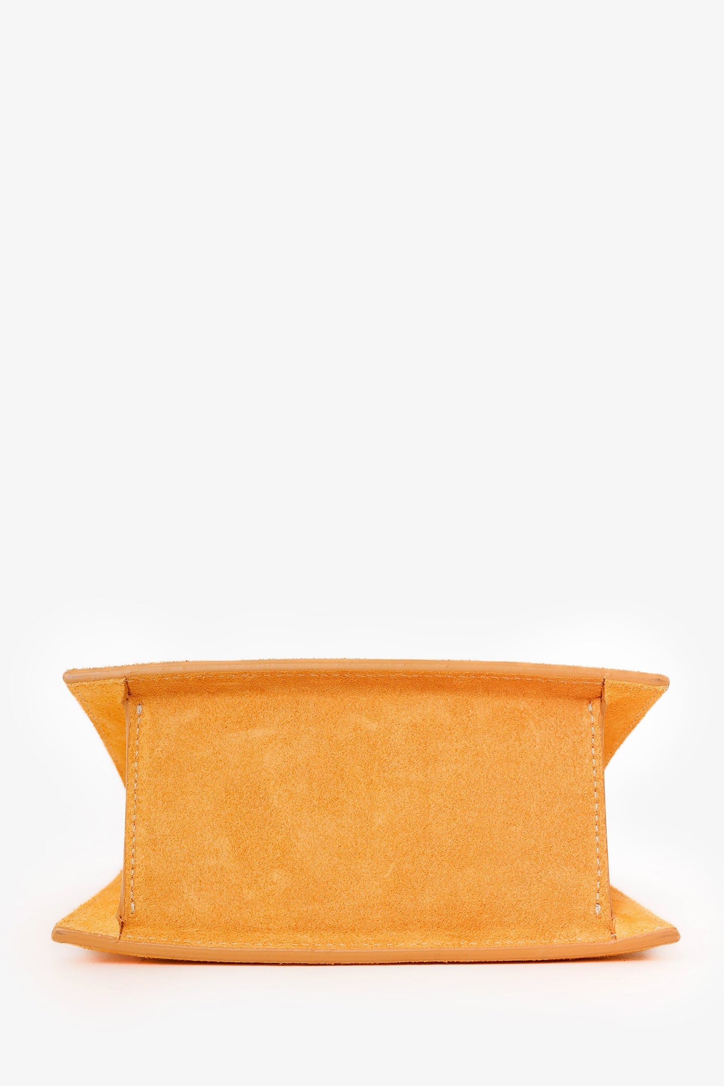 Jacquemus Yellow Suede 'Le Grand Chiquito' Shoulder Bag With Strap