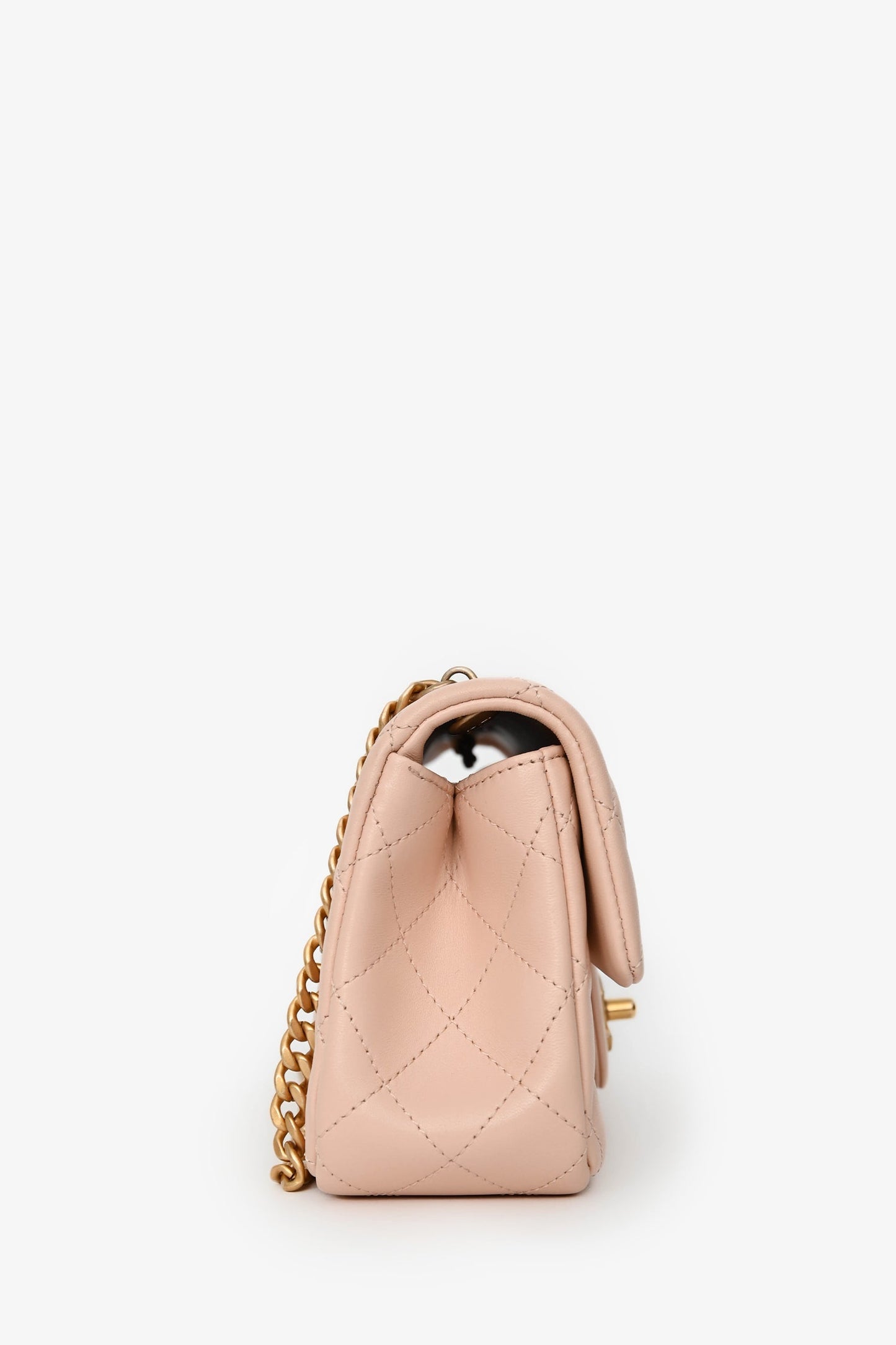 Chanel™ Light Pink Lambskin Mini Camilla Flower Crush Flap Bag