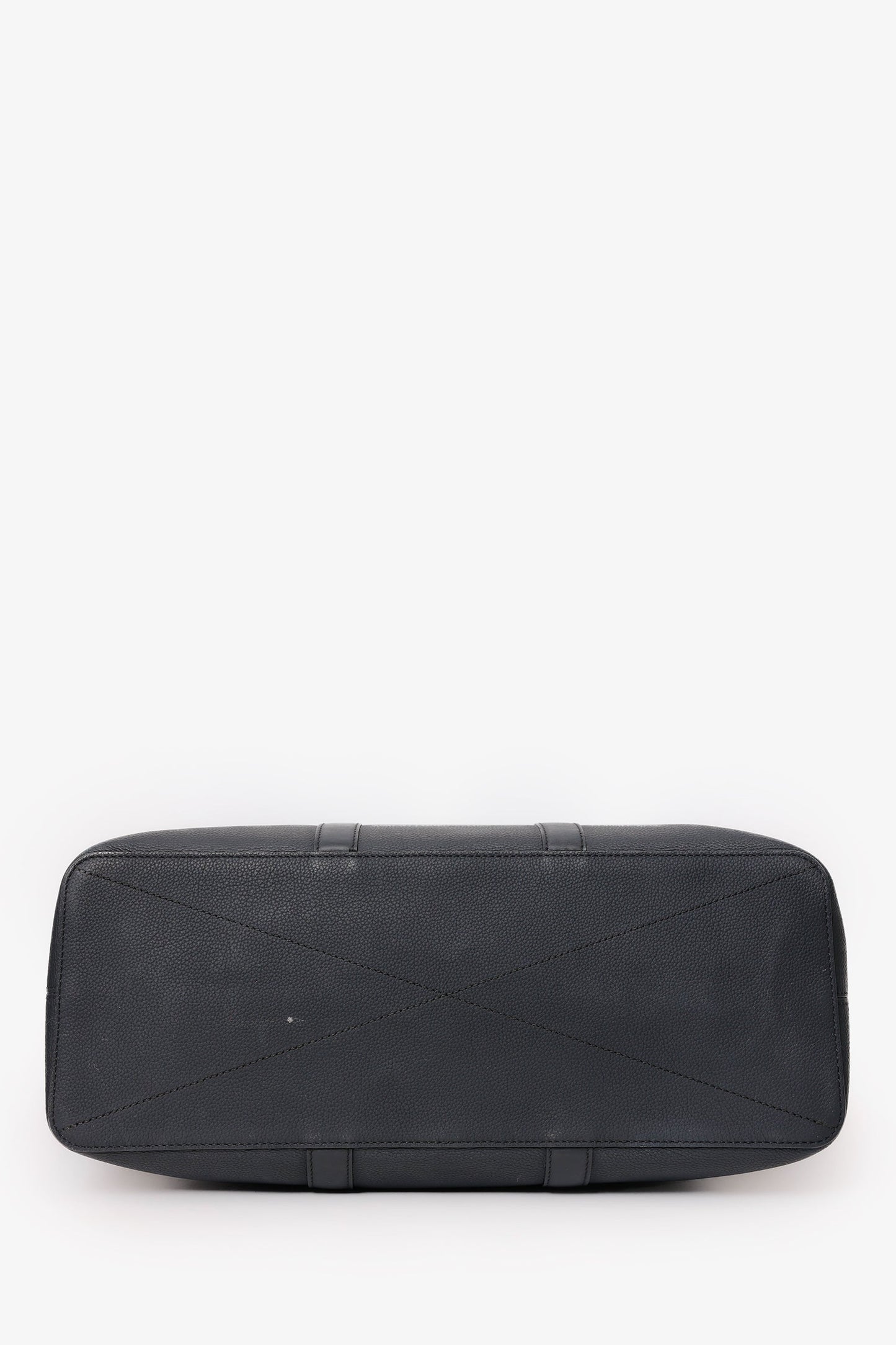 Louis Vuitton Black Grained Calfskin Aerogram LV Lock It Tote Bag With Strap