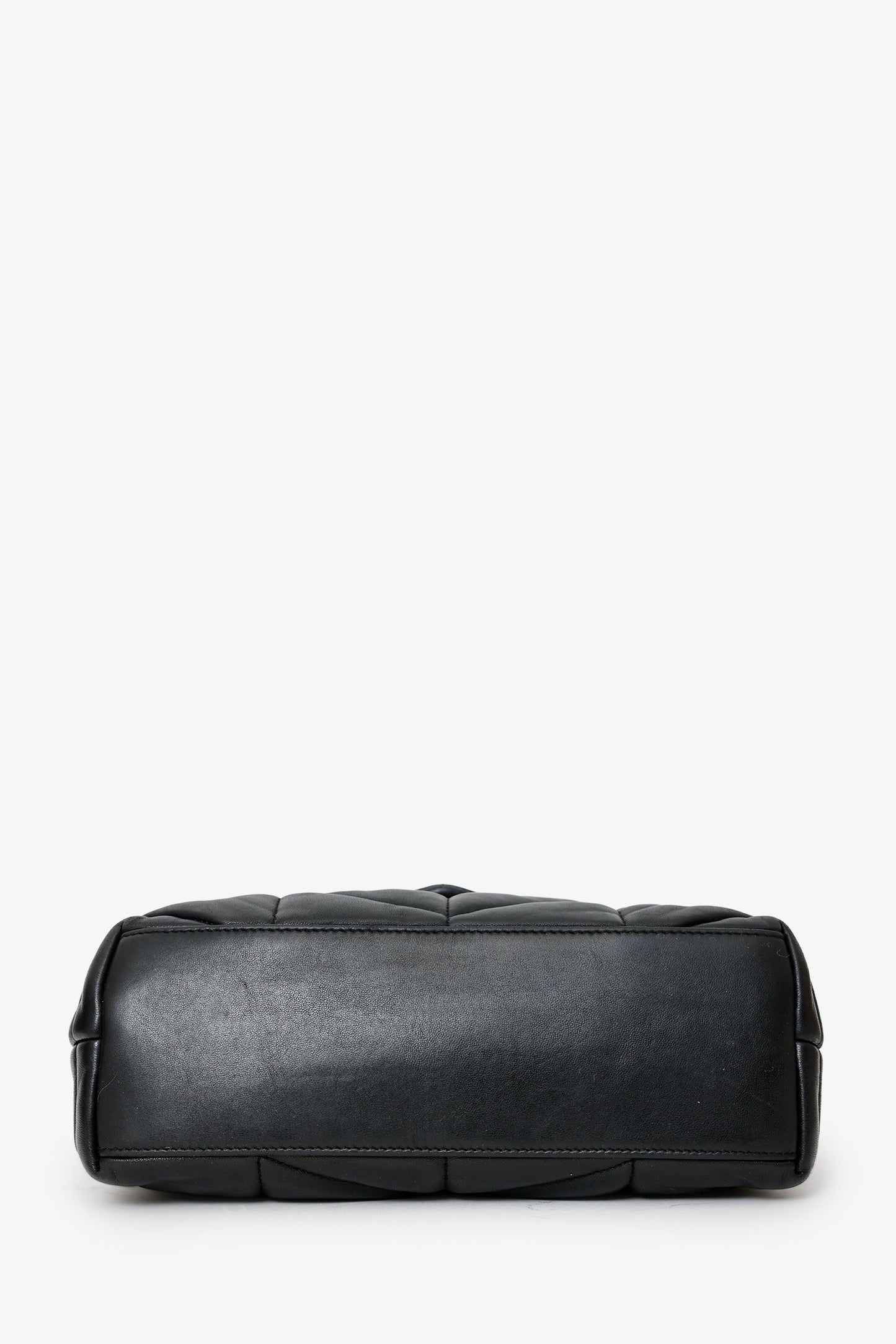 Saint Laurent Black Quilted Leather Small LouLou Puffer Shoulder Bag