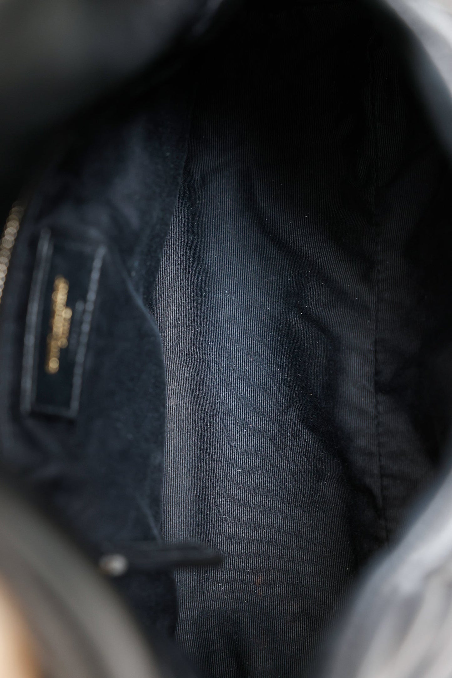 Saint Laurent Black Quilted Leather Small LouLou Puffer Shoulder Bag