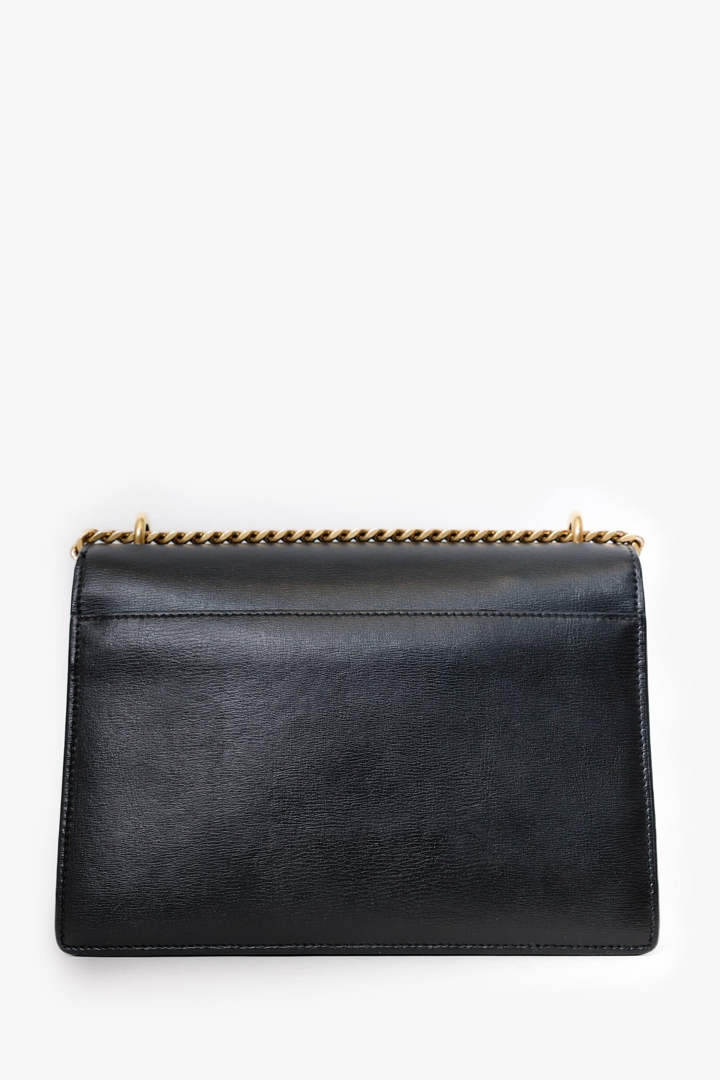 Saint Laurent Black Smooth Leather Medium 'Sunset' Shoulder Bag