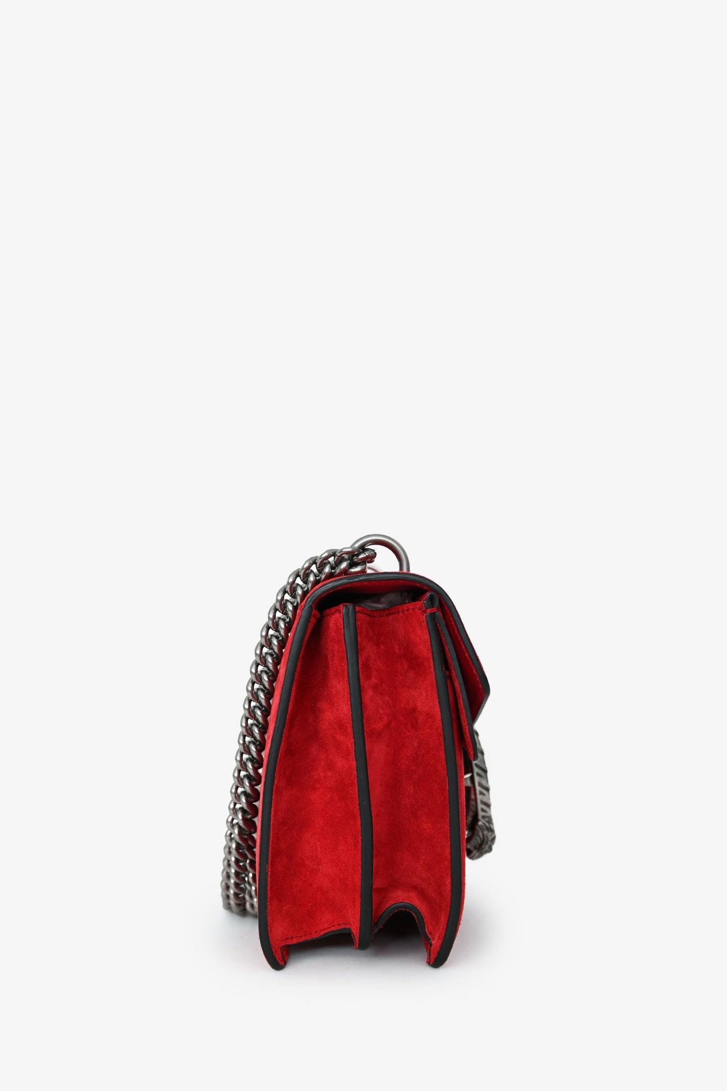 Gucci Red Suede 'Dionysus' Medium Shoulder Bag