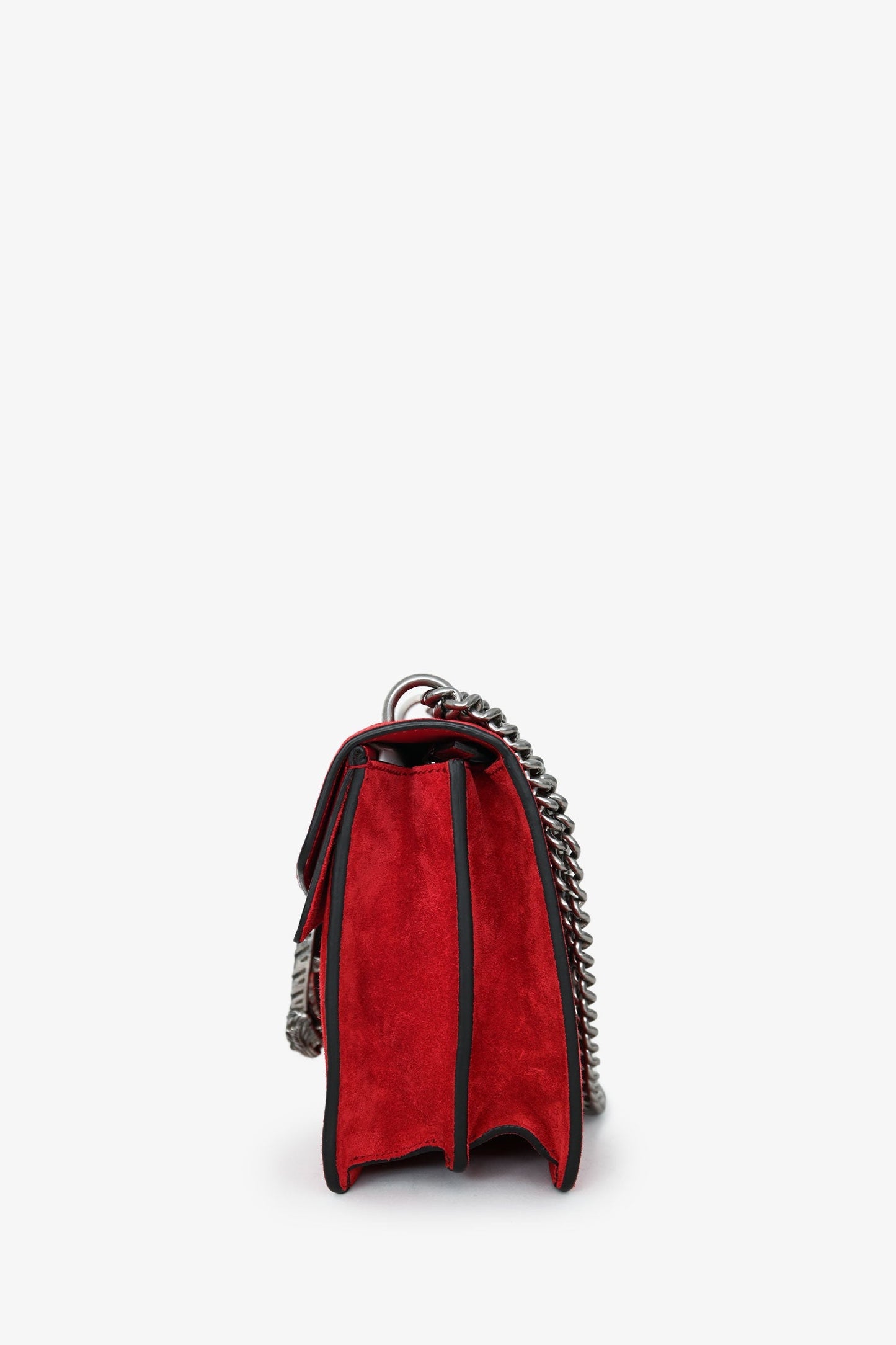 Gucci Red Suede 'Dionysus' Medium Shoulder Bag