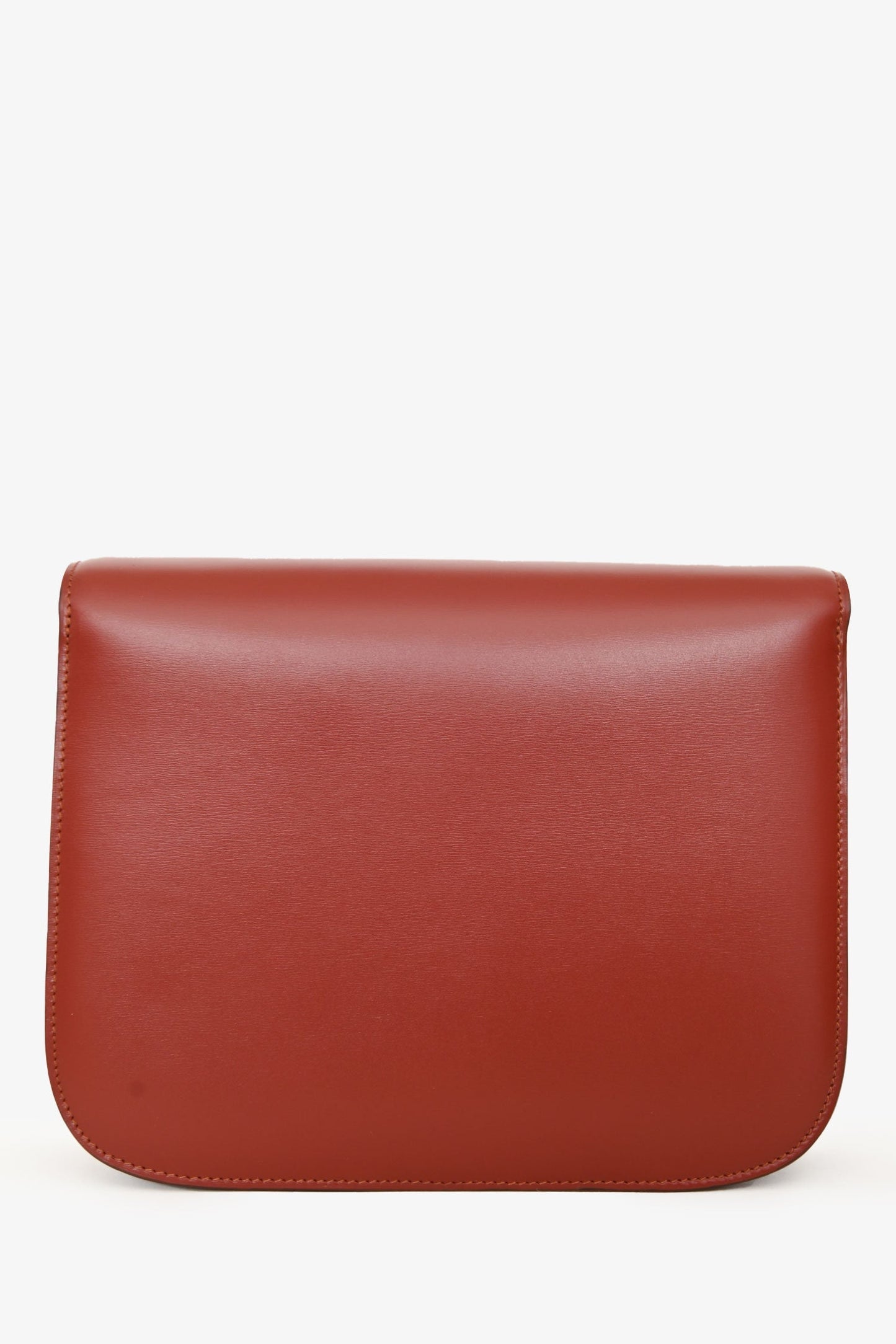 Celine Red Leather Medium 'Box' Crossbody Bag