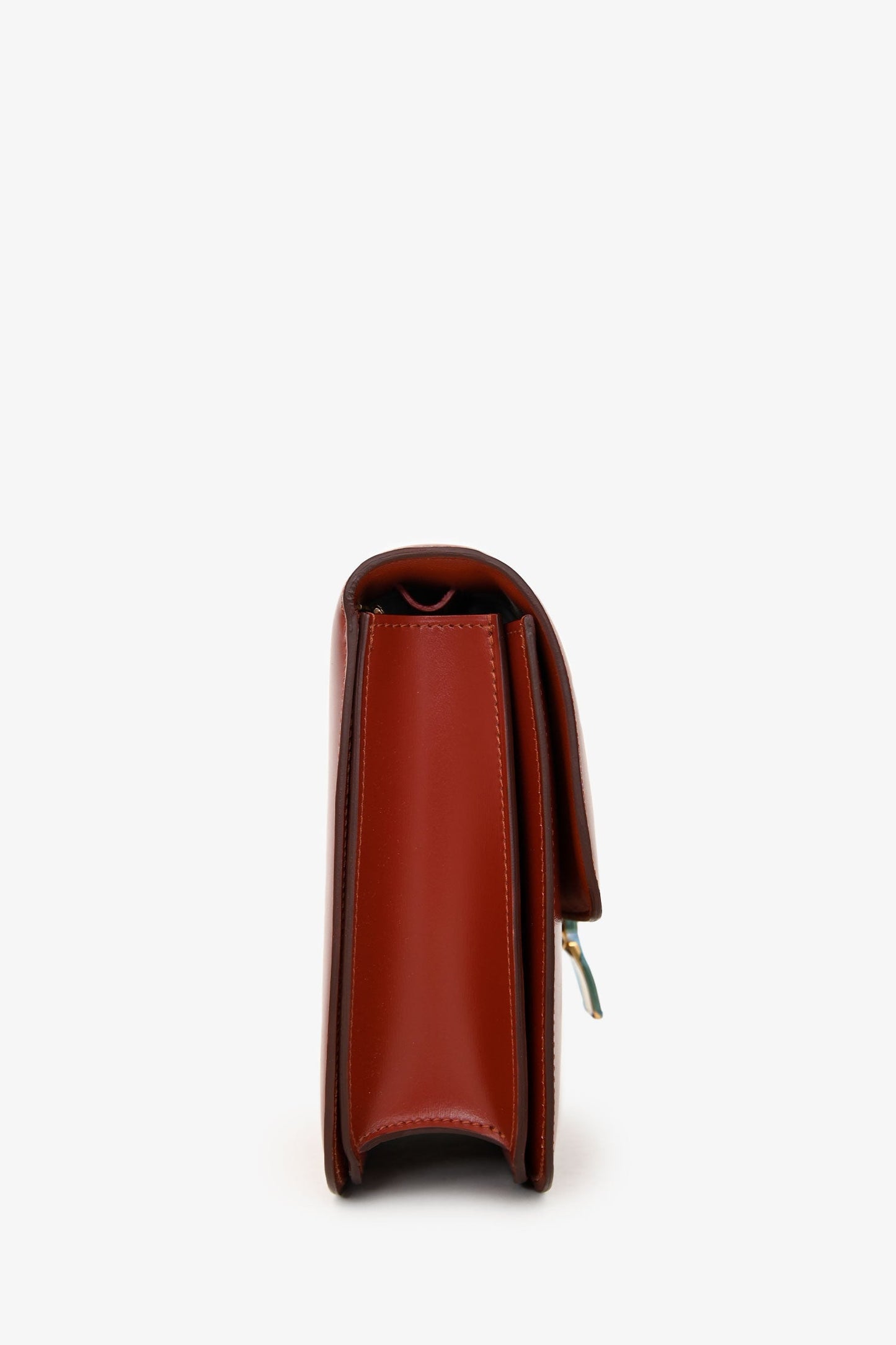 Celine Red Leather Medium 'Box' Crossbody Bag