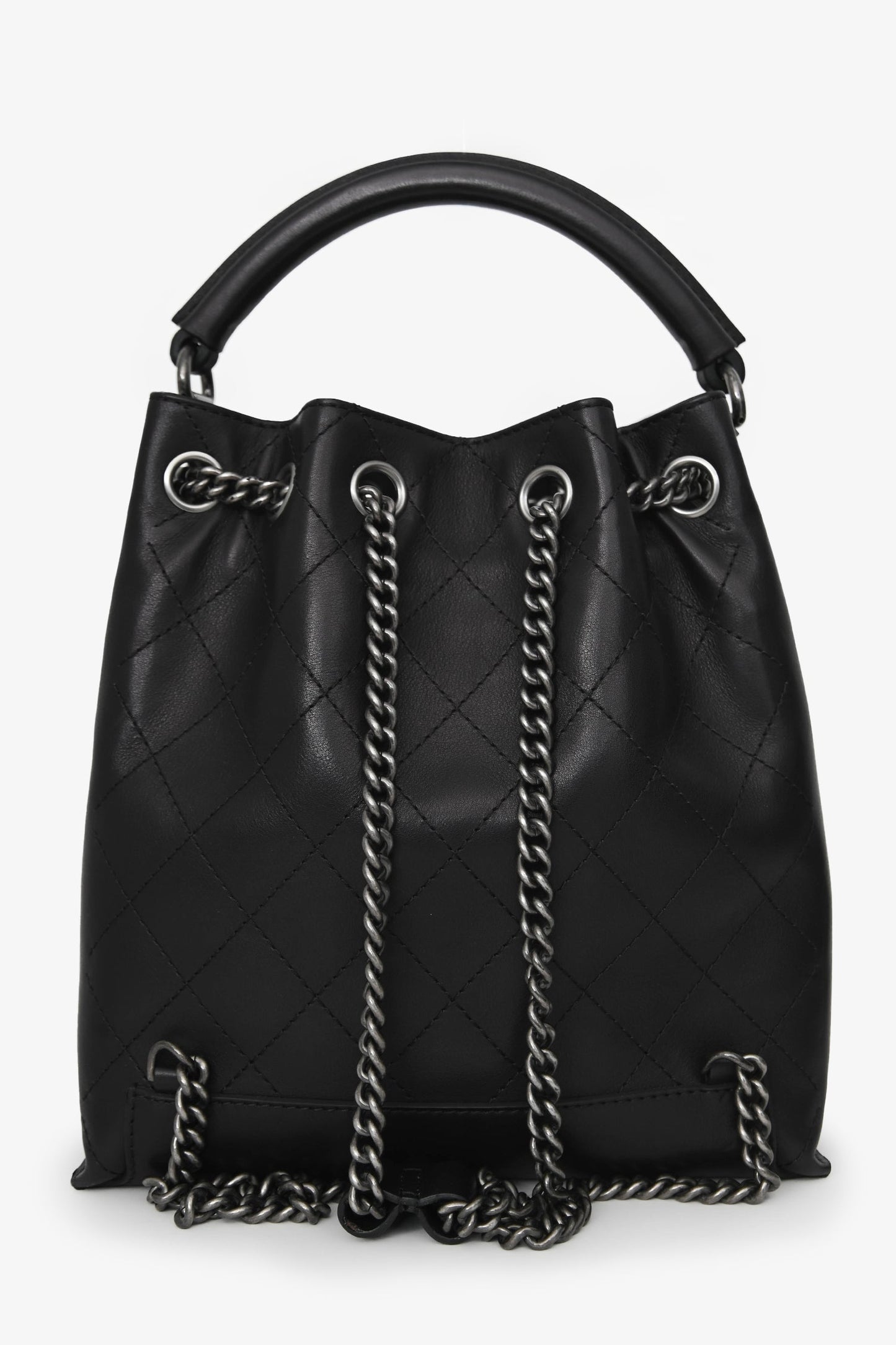 Chanel™ 2016 Black Quilted Calfskin Leather Medium Urban Luxury Backpack