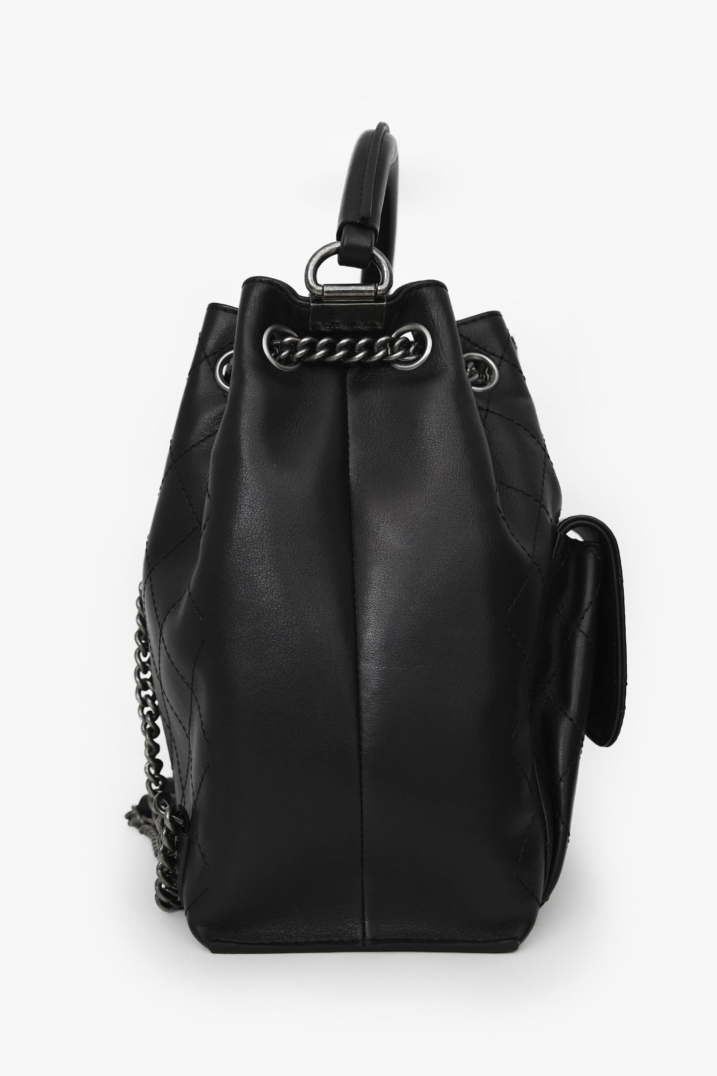 Chanel™ 2016 Black Quilted Calfskin Leather Medium Urban Luxury Backpack