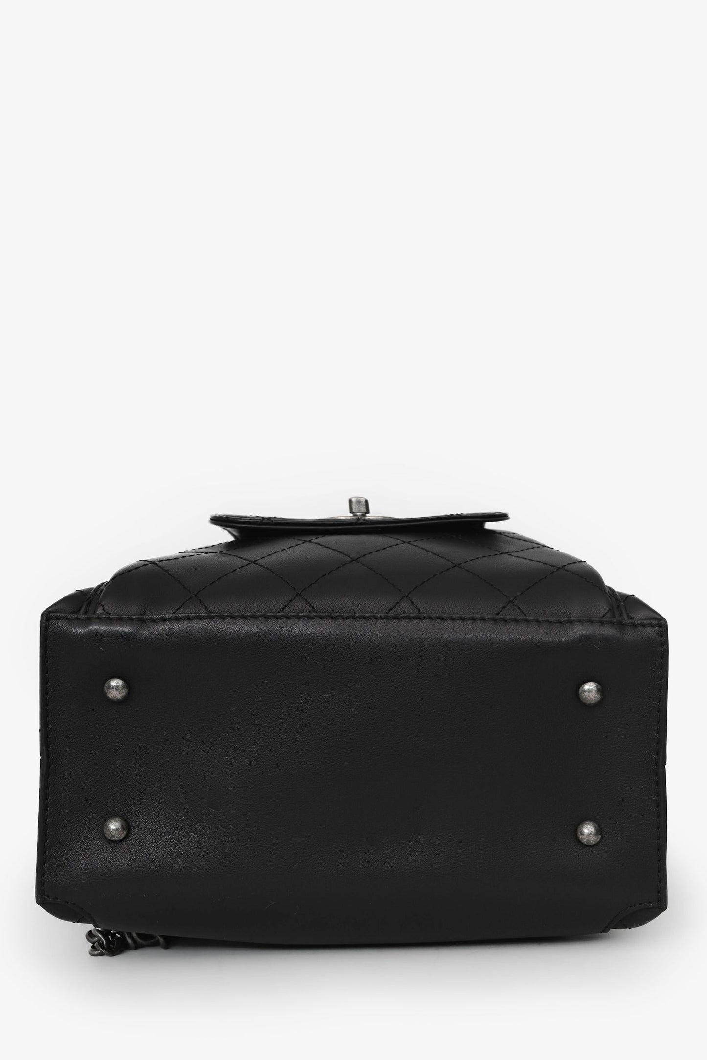 Chanel™ 2016 Black Quilted Calfskin Leather Medium Urban Luxury Backpack