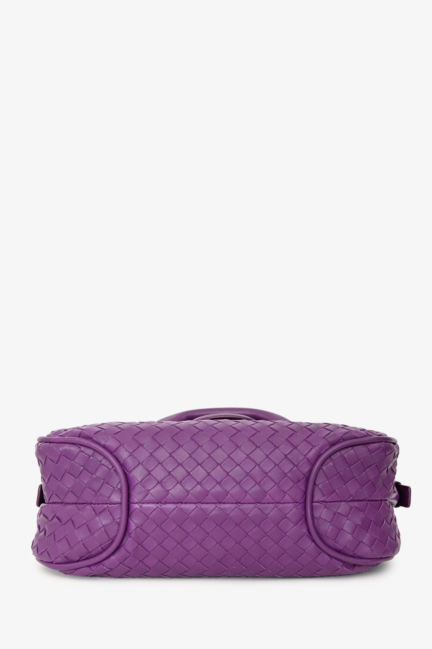 Bottega Veneta Purple Intrecciato Leather 'Rialto' Bag