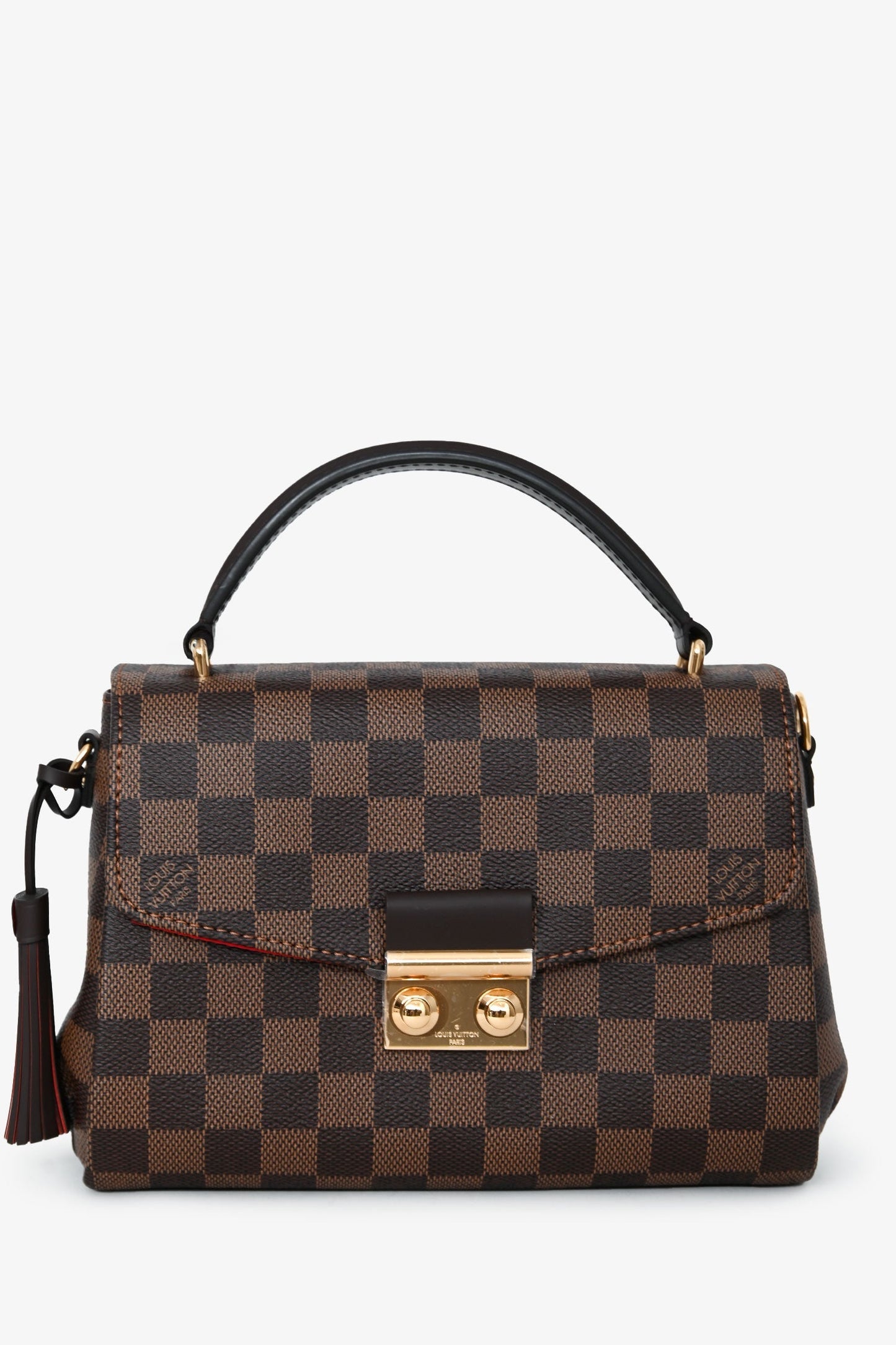 Louis Vuitton Damier Ebene 'Croisette' Top Handle With Strap