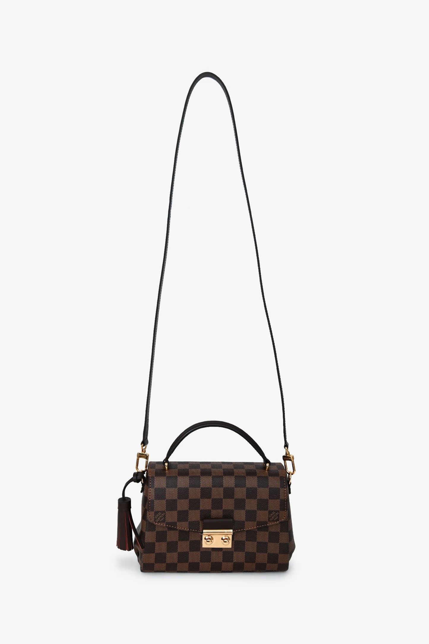Louis Vuitton Damier Ebene 'Croisette' Top Handle With Strap