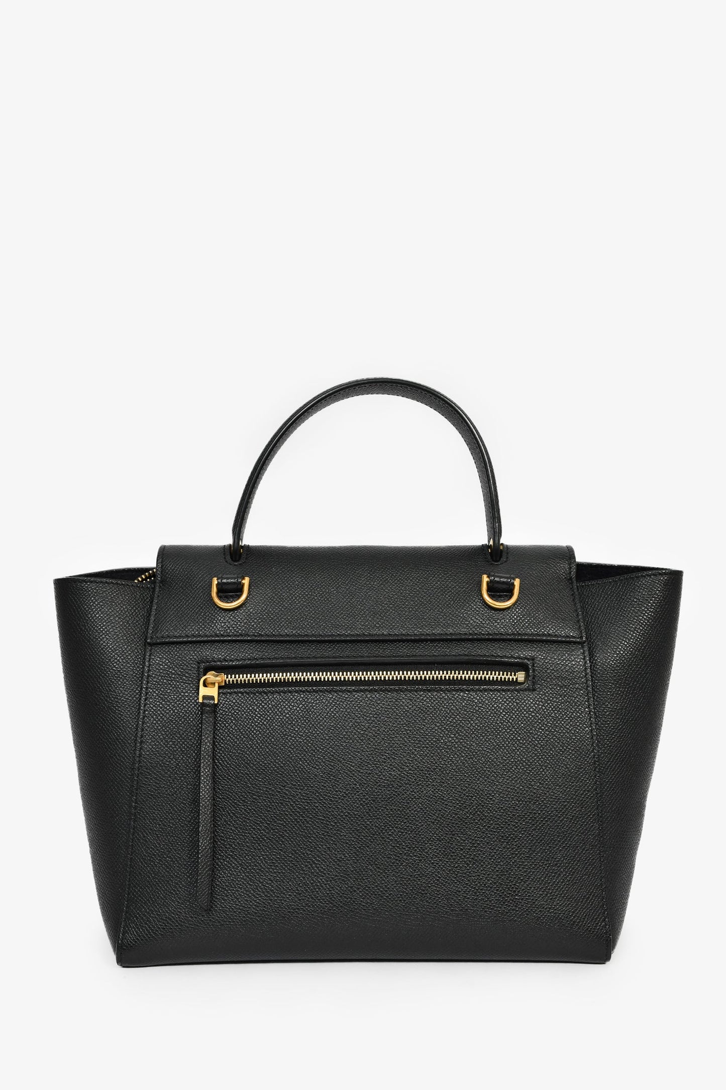Celine Black Leather Micro Belt Bag With Strap