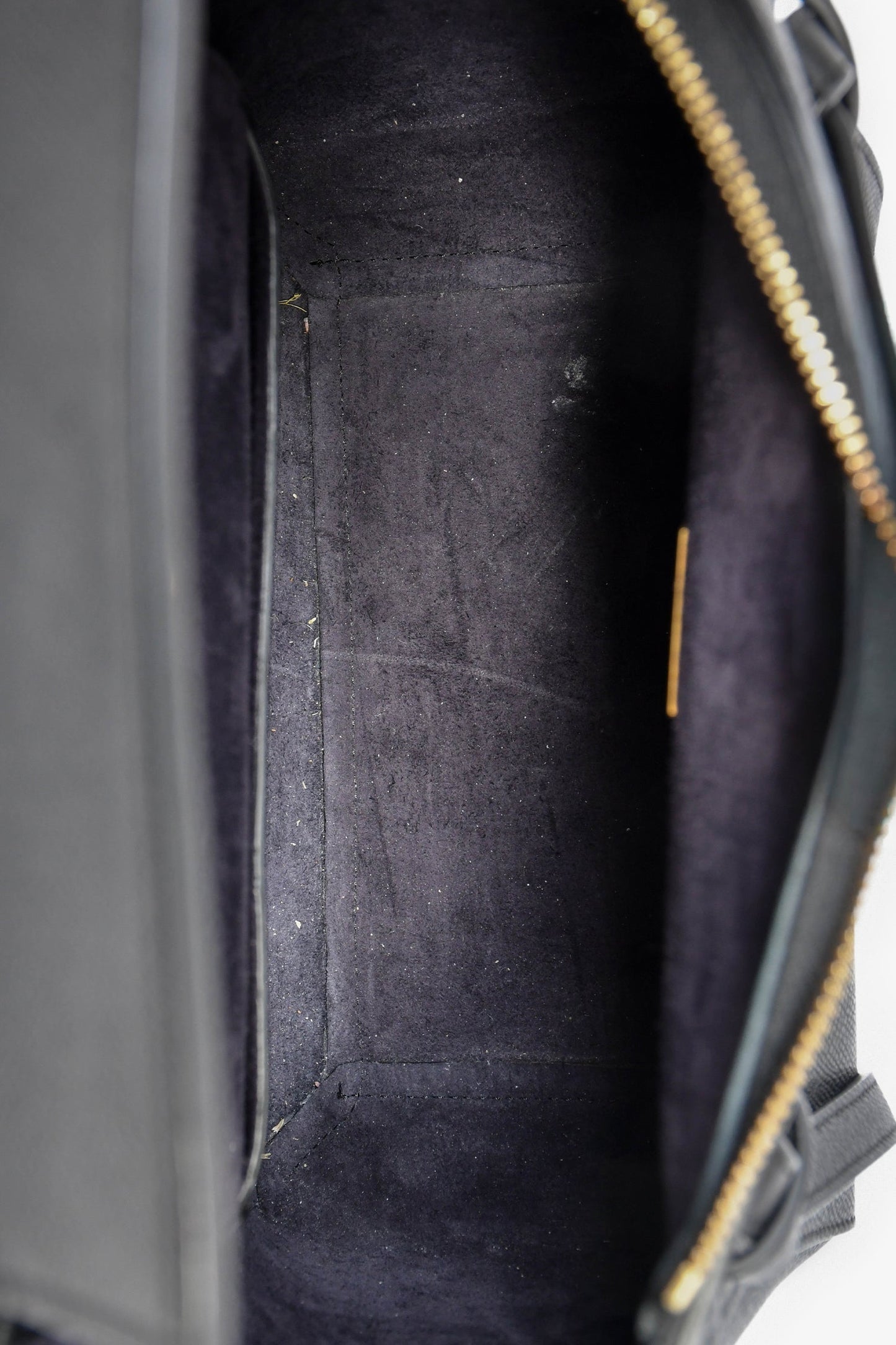 Celine Black Leather Micro Belt Bag With Strap