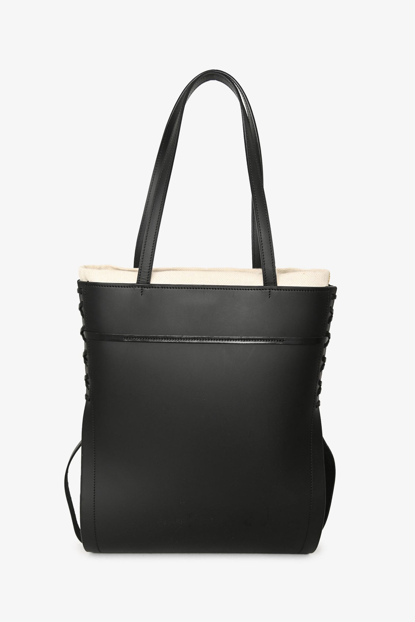 Loewe Black Leather Ikebana Tote Bag