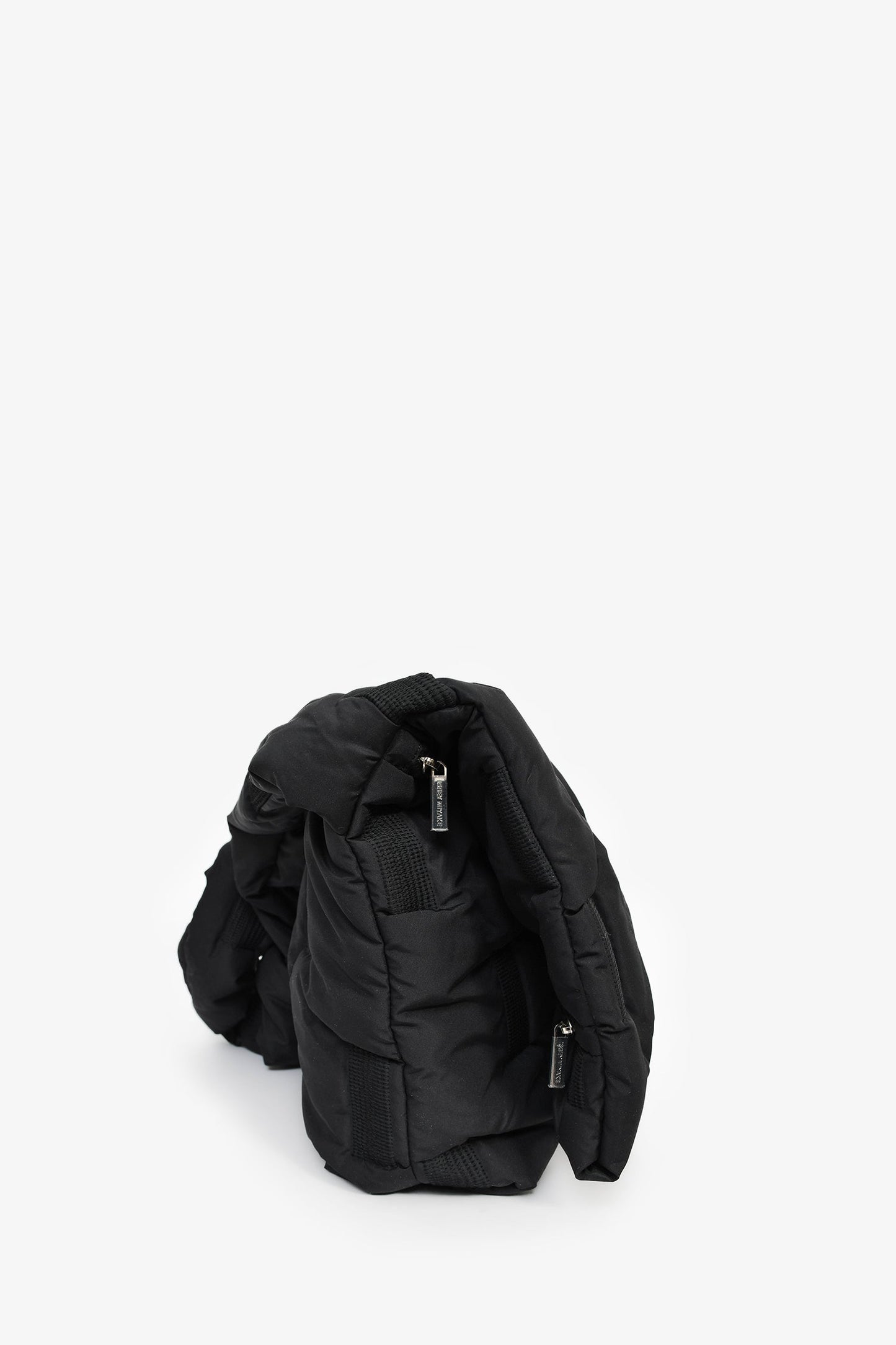 Issey Miyake Black Puffer Messenger Bag