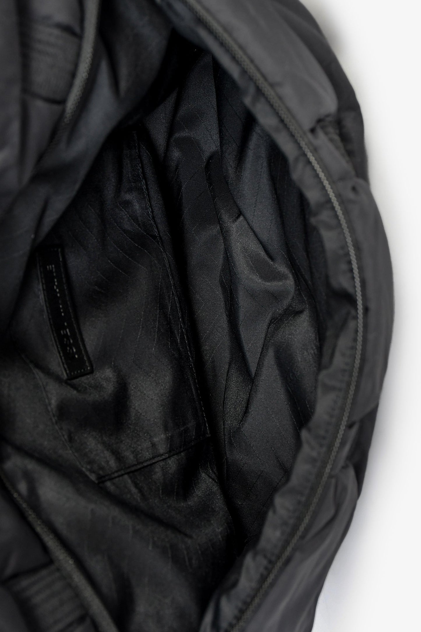 Issey Miyake Black Puffer Messenger Bag