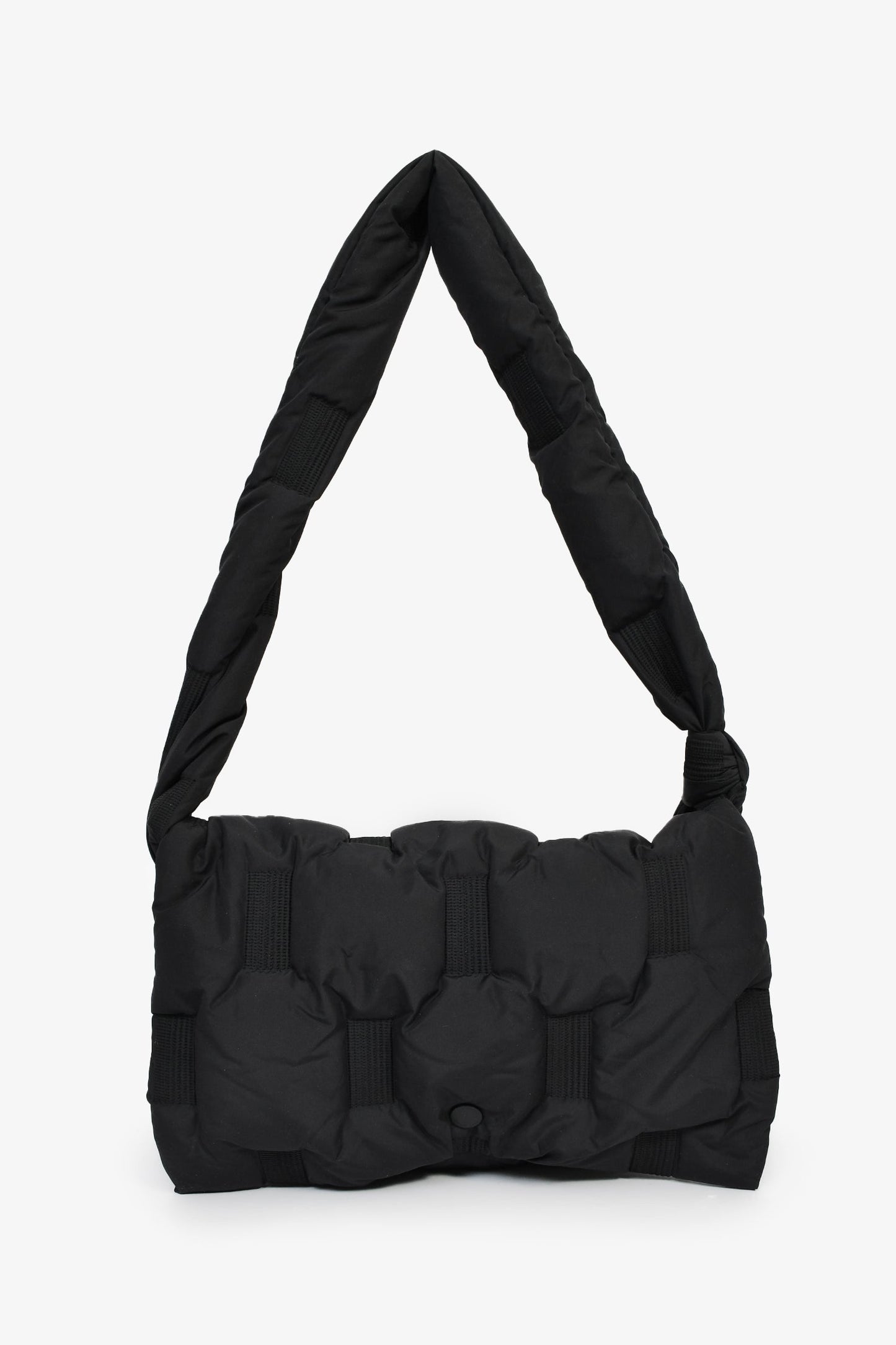 Issey Miyake Black Puffer Messenger Bag