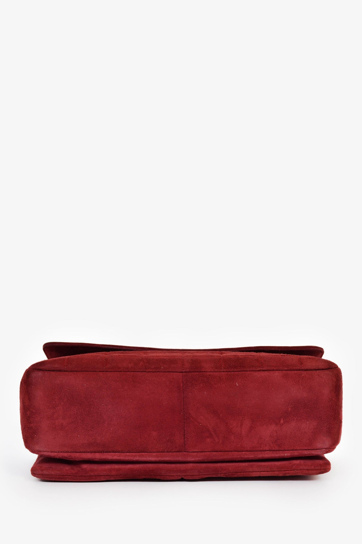 Chanel™ 2000/2002 Burgundy Suede 2.55 'Choco Bar' Reissue Shoulder Bag
